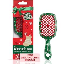 UNbrush Mini Holiday Hair Brush for Pain-Free Brushing On All Wet/Dry Hair Types