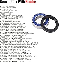 Vista 4 de Cojinete del eje trasero Cojinete de la carcasa del cubo de la rueda con kit de sello para Honda ATC250 TRX250, Foreman 400 500 520, TRX450 S/ES