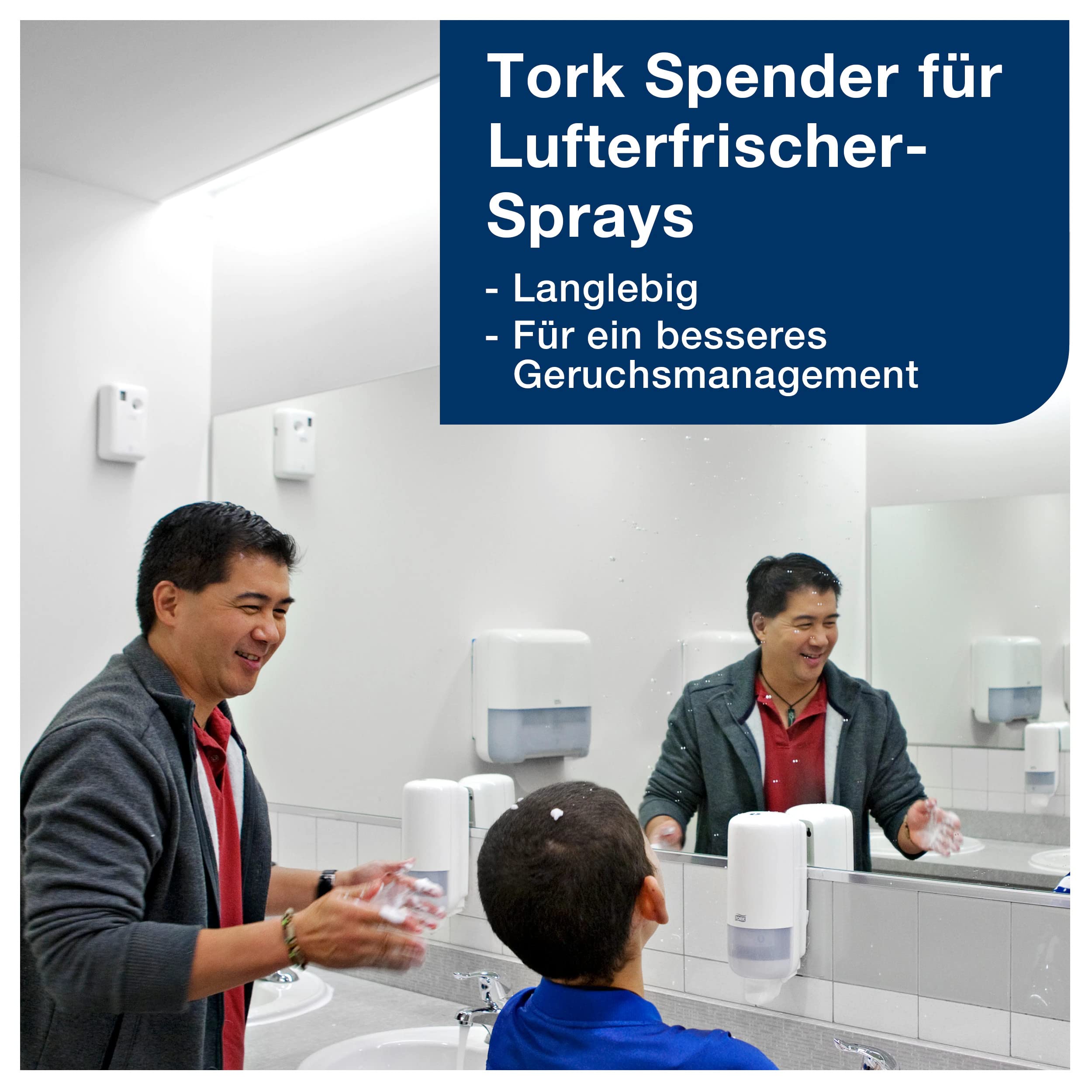 Tork Lufterfrischer Spray mit Blütenduft A1, Frischeduft, 12 Flaschen, 236052