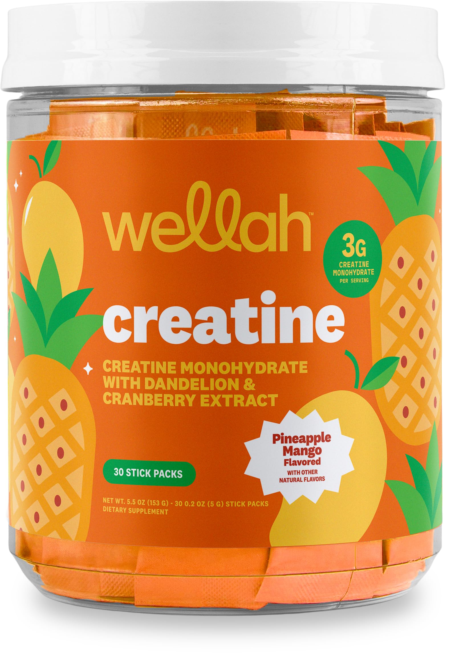 Wellah Creatine for Women (Variety Pack) 30 Stick Packs, 6 Flavors — Amazon image 6