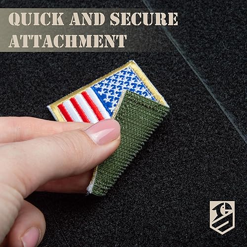 Miniatura 5 de Bluyellow Tablero de parches de velcro con Blackbeard Edward Teach & Don't Tread On Me, pantalla de parches tácticos, organizador de panel de pared