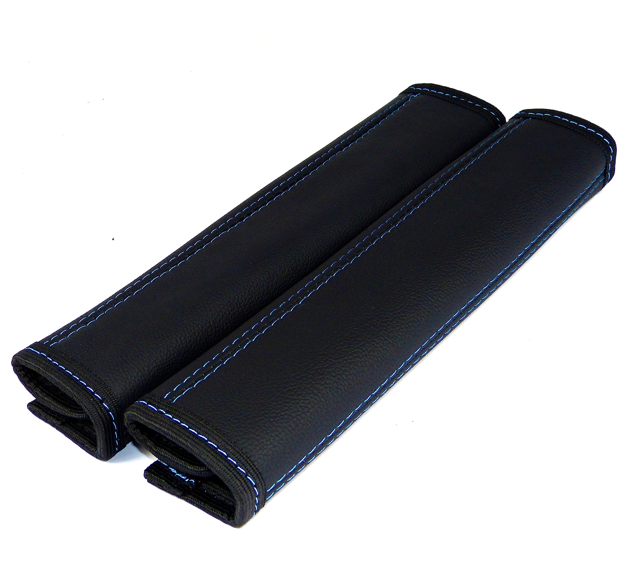 L&P Car Design GmbH Intersale ISA137 Seat Belt Protector 2 Pieces Black Stitching Blue