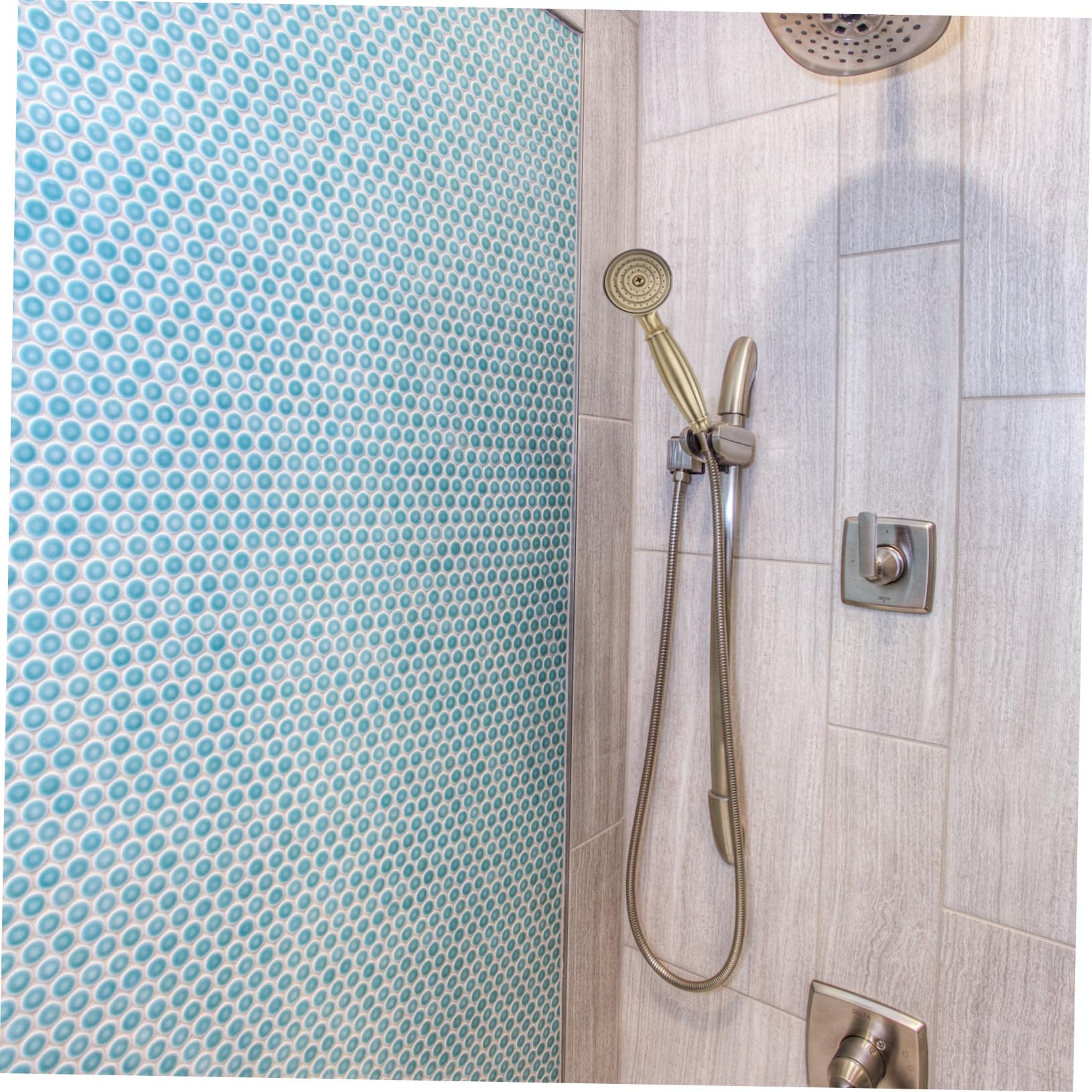 Cabezal de ducha de mano de latón vintage de alta presión con manguera, boquilla de ducha de bronce galvanizado para hogar y hotel, accesorio de baño compacto, duradero y práctico