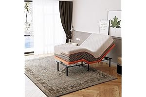 Electric Adjustable Twin XL Bed Frame with 14" Hybrid Cool Gel Memory Foam Mattress