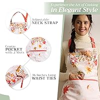 Vista 346 de Maison d' Hermine Delantal 100% de algodón para mujeres con bolsillo de cocina delantal de chef para hombres, decoración de Pascua