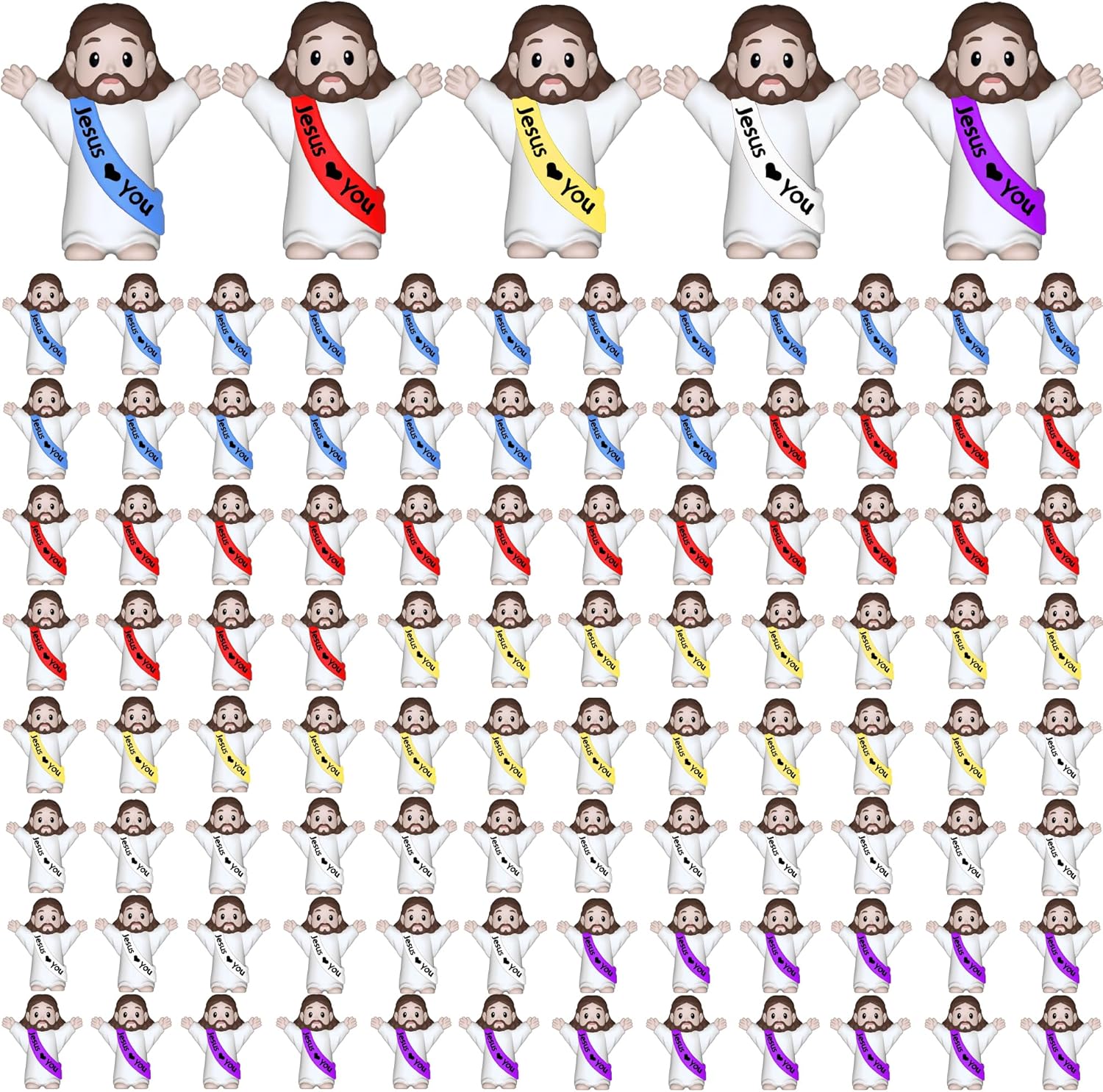 Jesus Loves You Figures 100 Pack