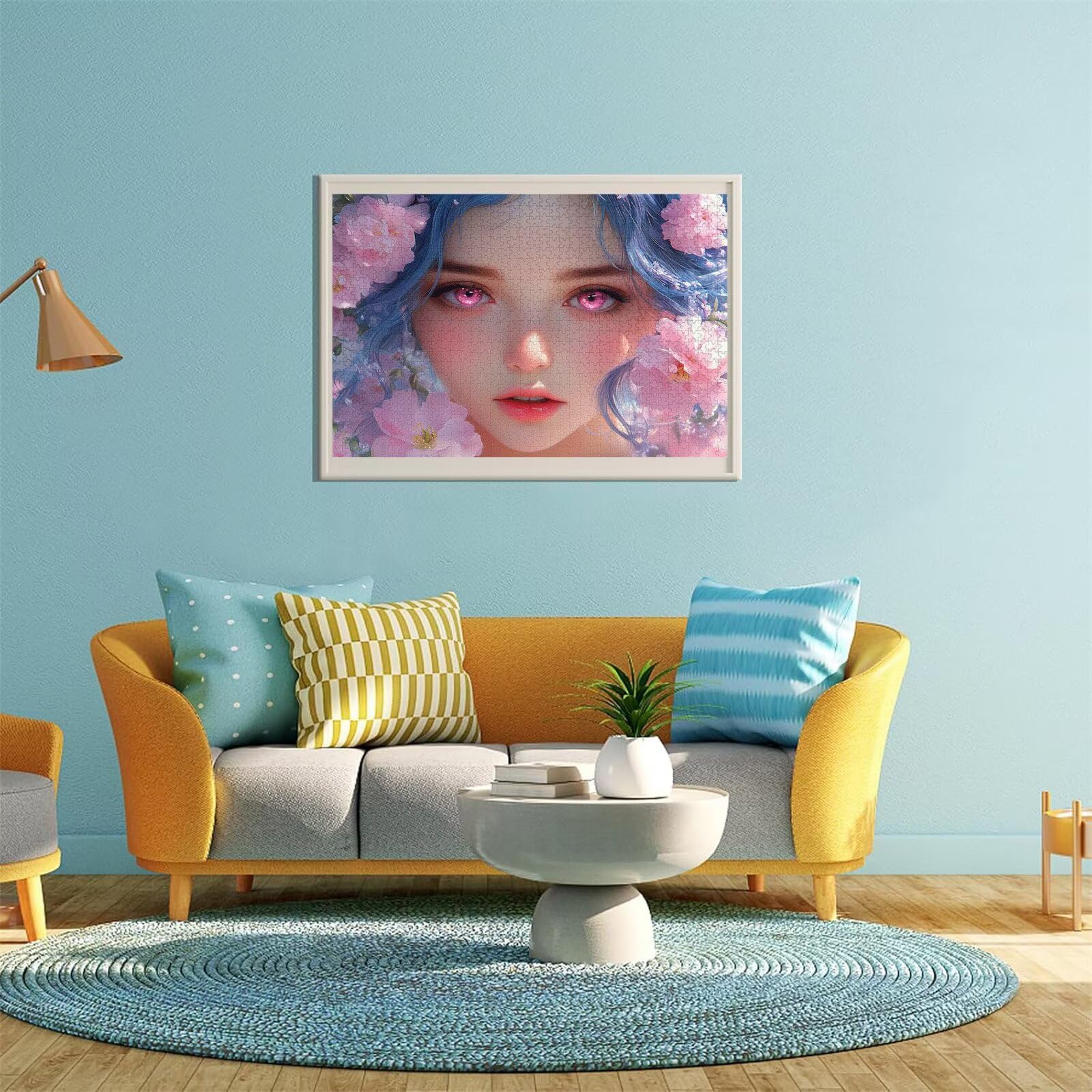 Puzzle Erwachsene 2000 Teile Frau Blume Educa Jigsaw für Kinder ab 8 Jahren Mädchen Jungen, Erwachsene Impossible Klassische Puzzles Schwer, Anspruchsvoll Spielspaß, Als Familienspiel 70x99cm t-800