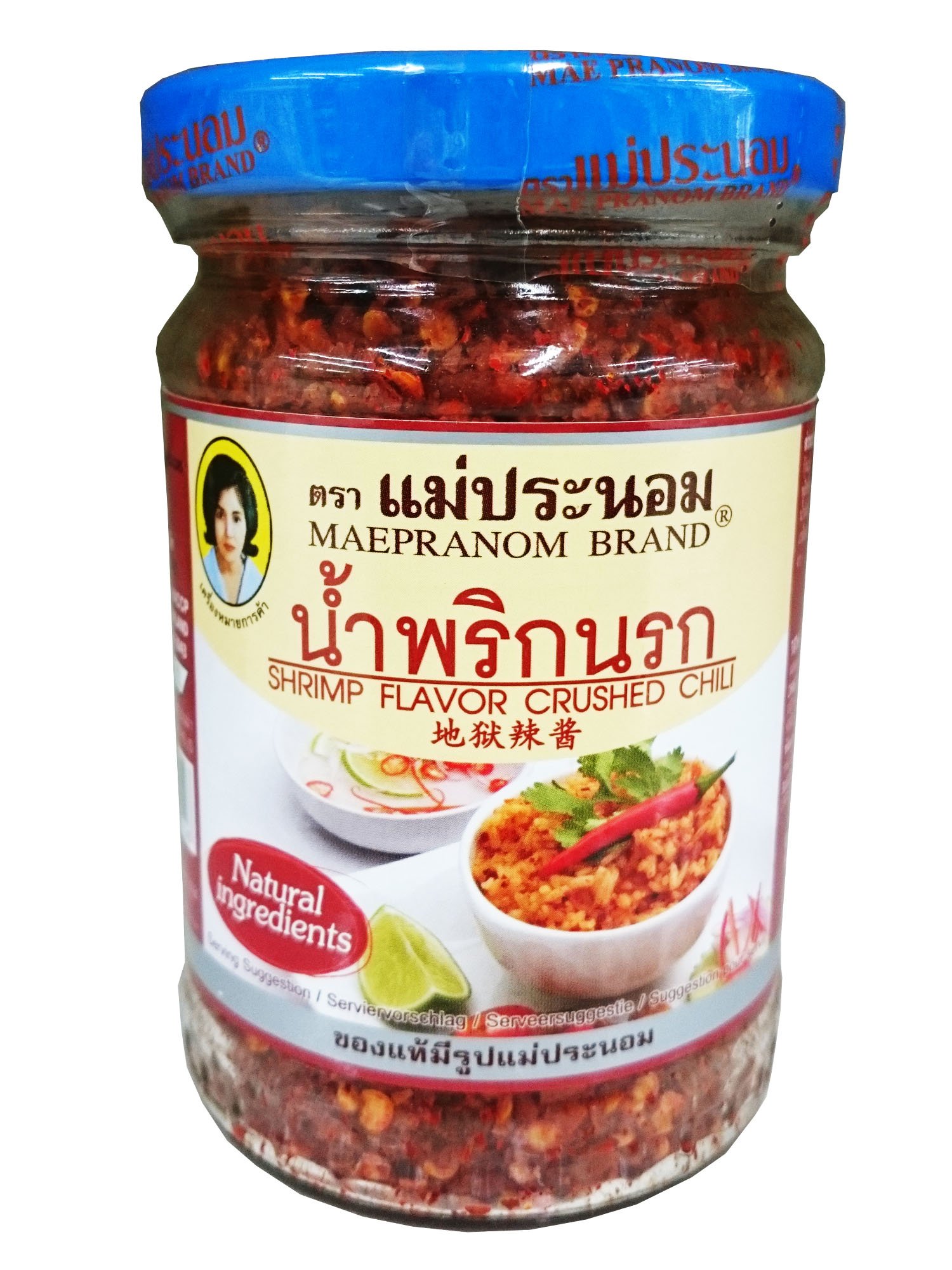 Maepranom Shrimp Flavor Crushed Chili 134g.(4.73oz) Natural Ingredients