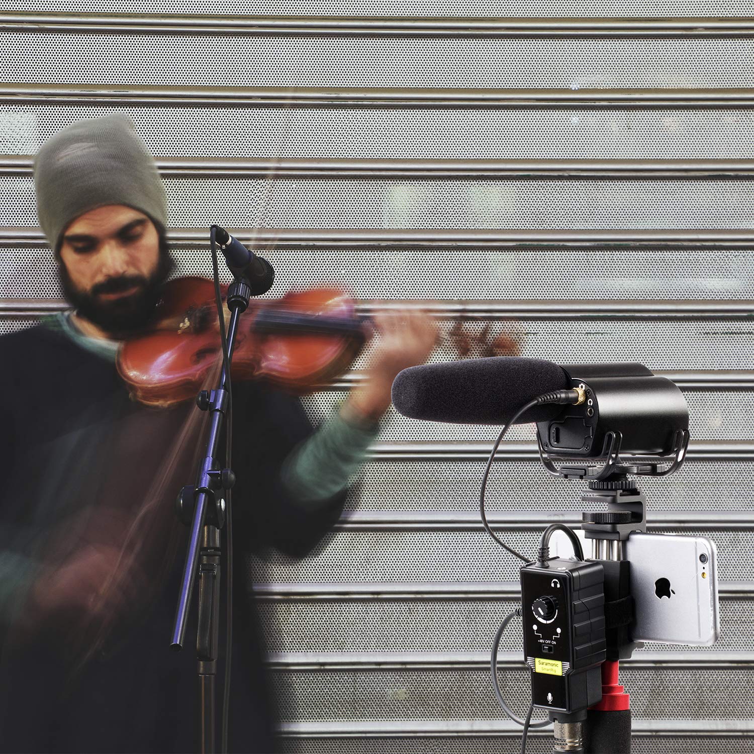 Amazon | IOSスマートフォン用のマイクプリアンプ、Saramonic