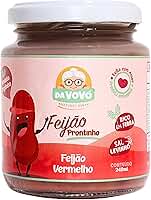 Da Vovó, Feijão Prontinho infantil, Linha +8, Orgânico, Sabor Feijão Vermelho, 240ml