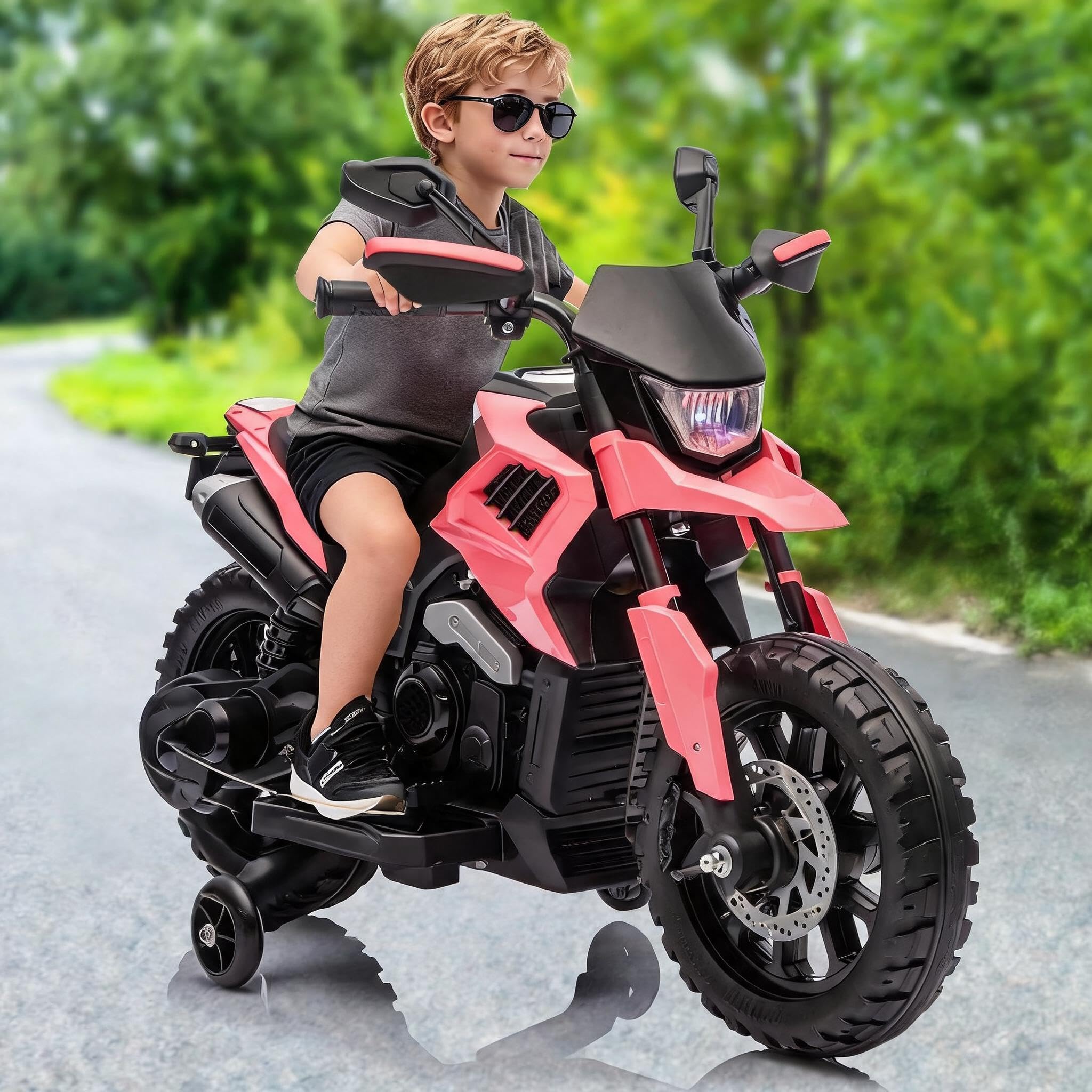 GarveeTech Kids Electric Motorbike, 6V Ride on Motorcycle with MP3 Music Player