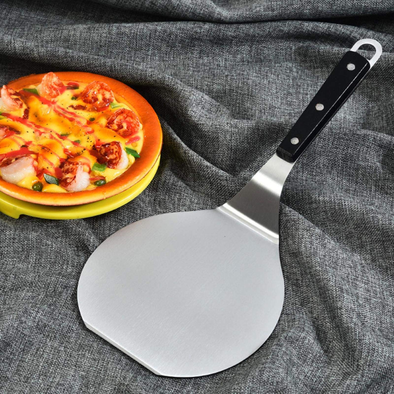 Łopata do pizzy ze stali nierdzewnej Łopata do pizzy Nóż do kuchni Akcesoria do ciasta Łopatka do ciasta Narzędzia do pieczenia domowego Nóż do pizzy z powłoką nieprzywie
