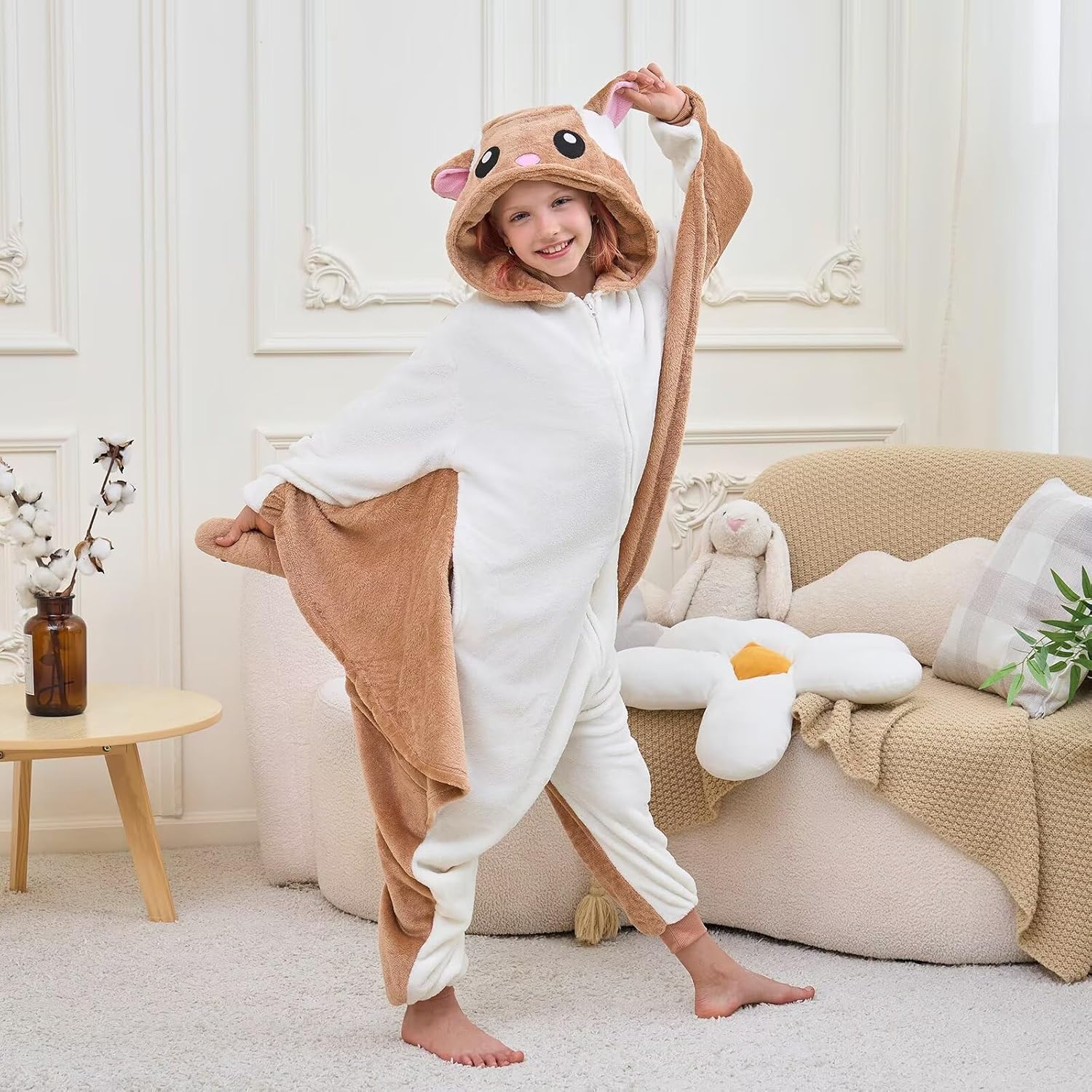 Kids Onesie Pajamas, Flanne Children Animal Halloween Costume, One Piece Cosplay Homewear for Girls Boys - Image 4