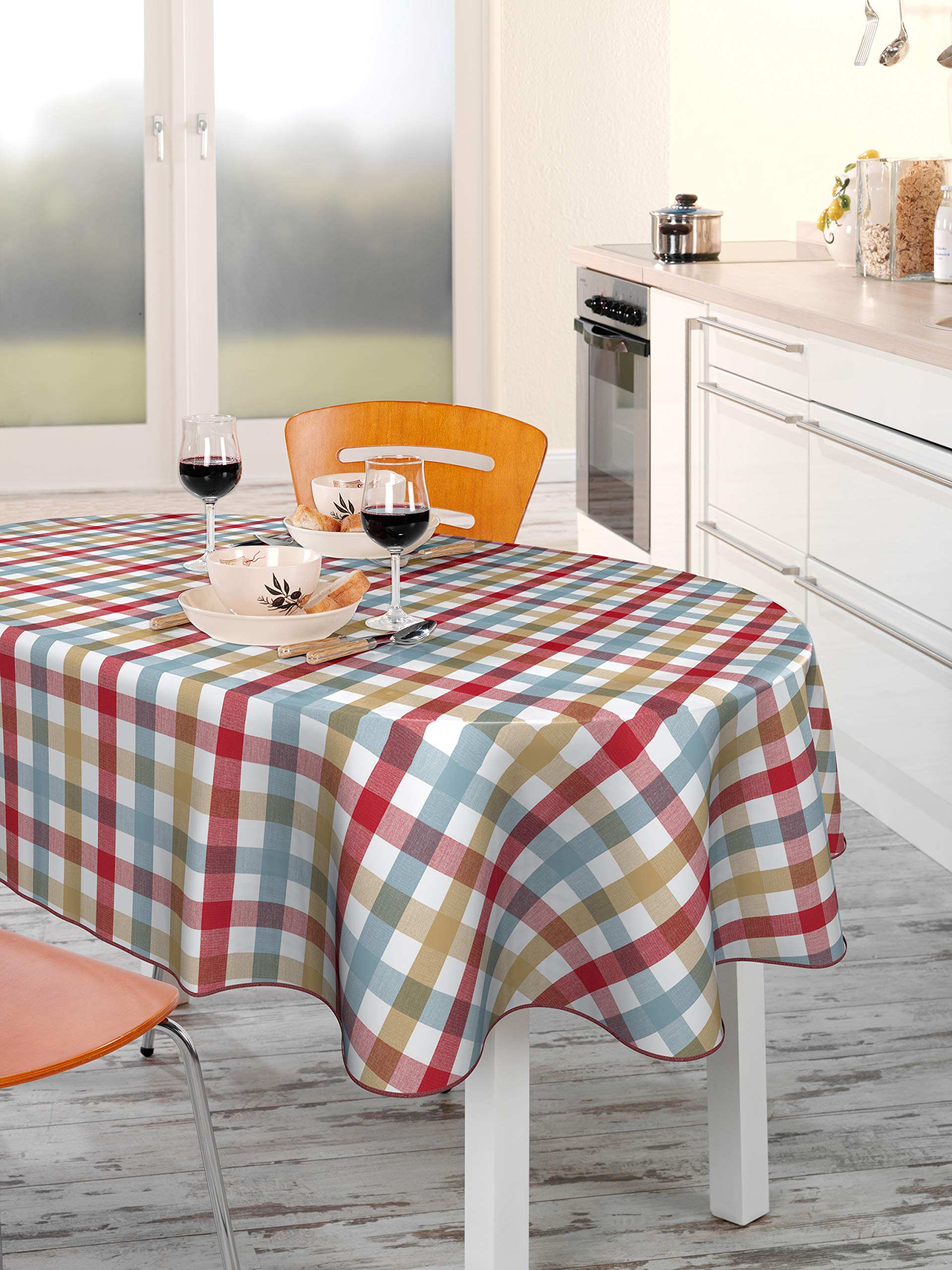 Mantel De Hule Mujer Mantel De Hule Para Mesa BEAUTEX Mantel De Hule Lavable, Rectangular, Redondo, Ovalado, Diseño Y Tamaño A Elegir (diseño: Lino Beige, Rectangular, 140 X 220 Cm Mantel De
