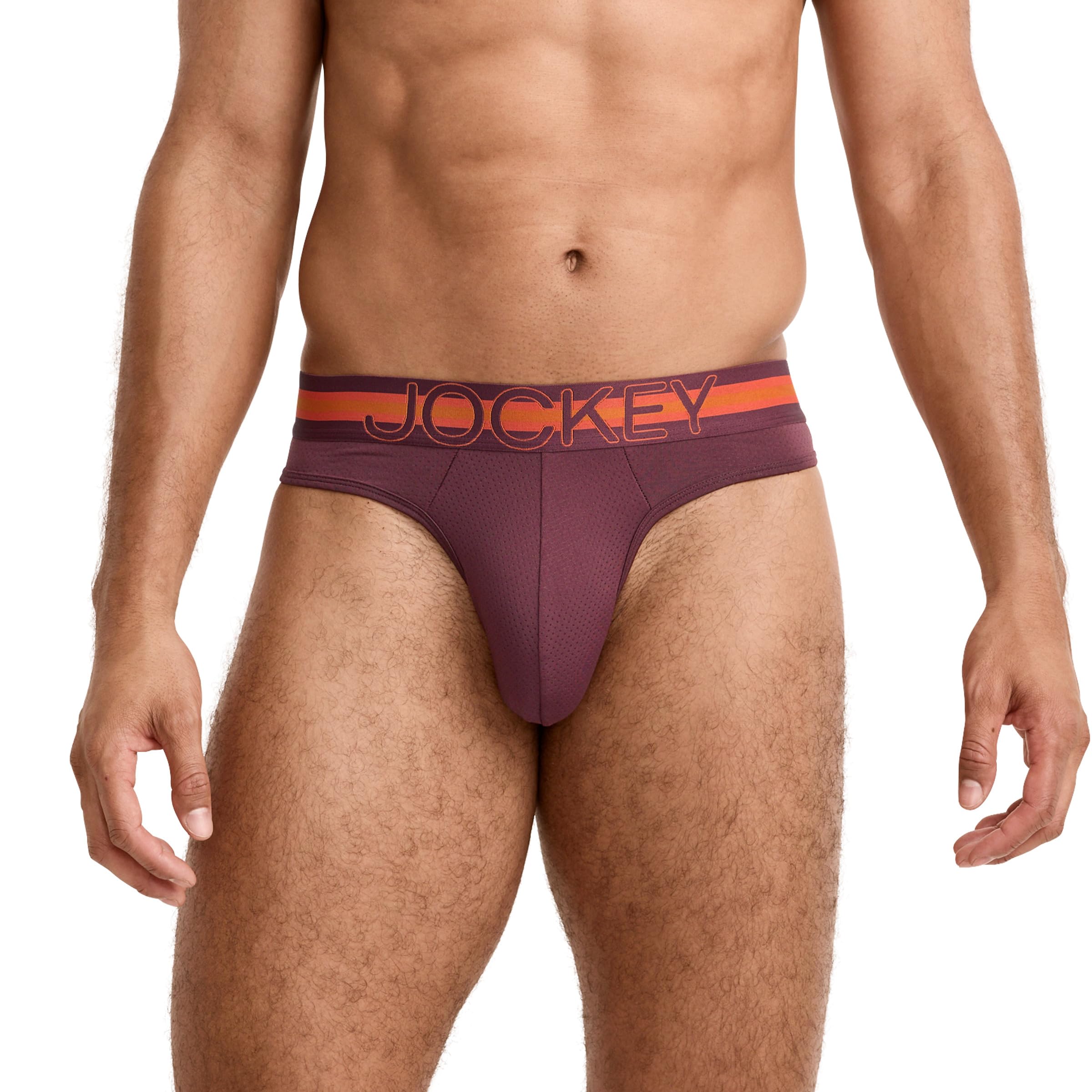 Jockey Sport Men's Underwear Stability Pouch Microfiber Thong