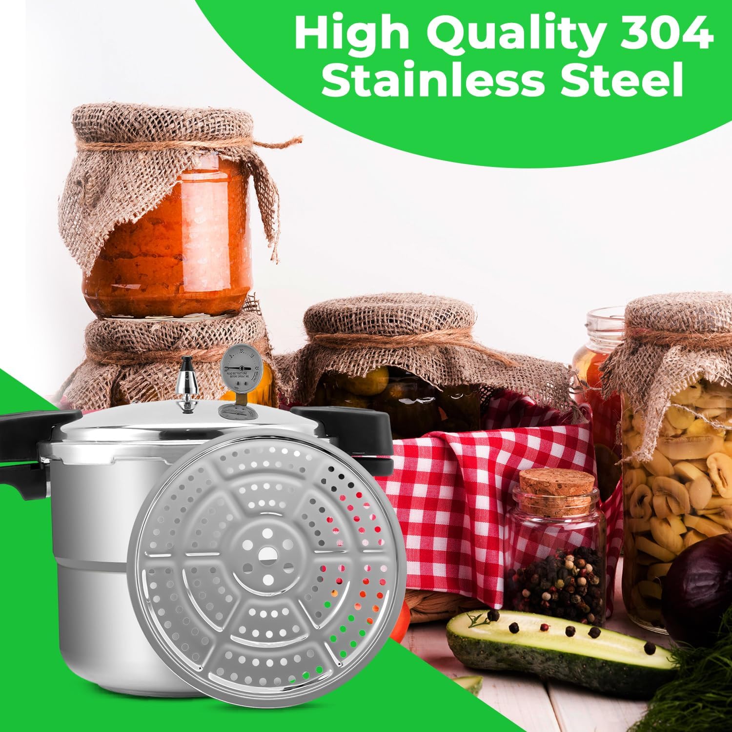 Gadget Beyond Stainless Steel Canning Rack for Pressure Canner & Cooker - Compatible with Presto, All American & More, 11-Inch 2 Pack image 5