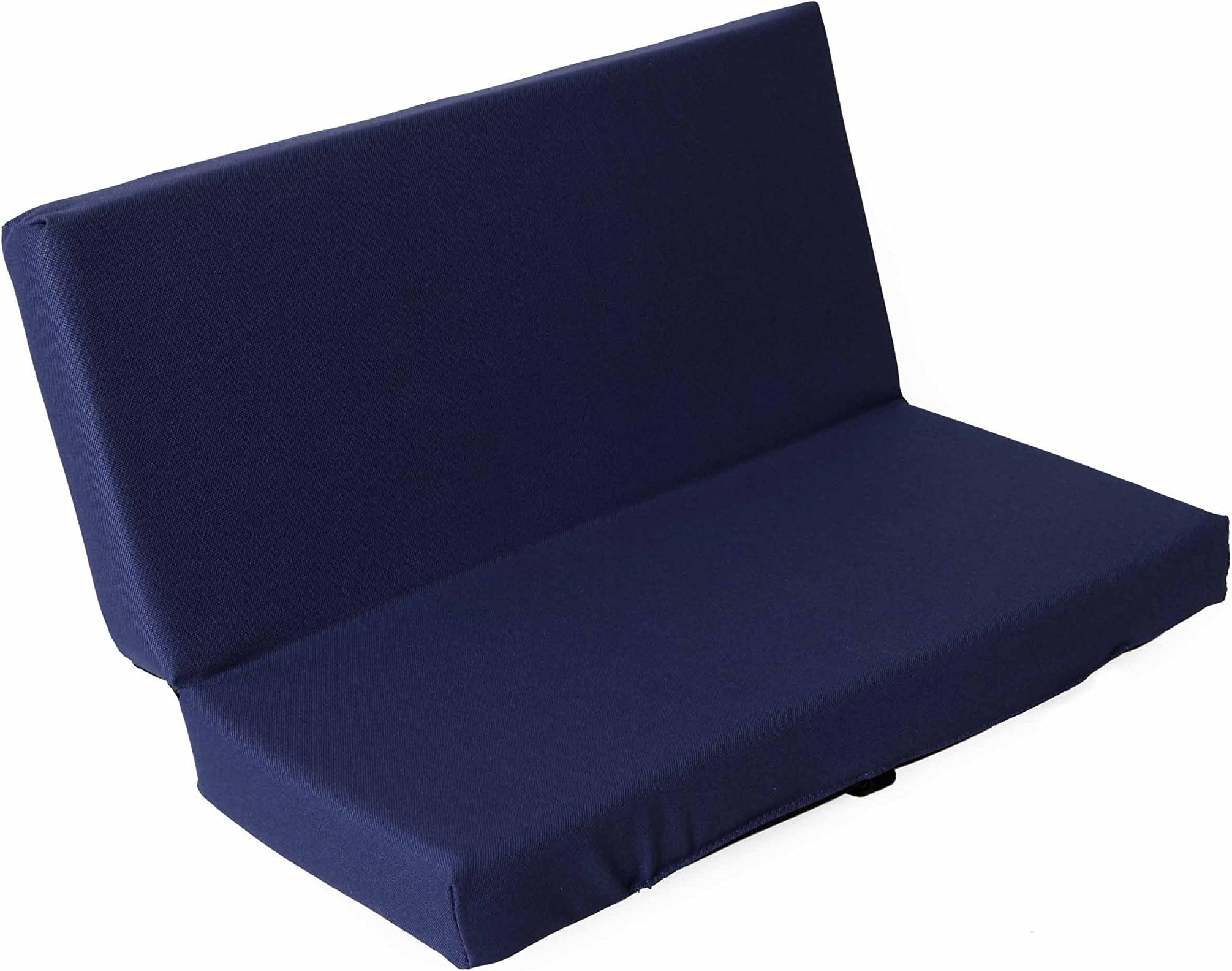 Seat Pad Thermo Back Cushion folding foldable 29x30x3 cm (13x12x1,5 Inch) for Kids,Fans and Pensioners, Outdoor, Camping (Navy Blue)
