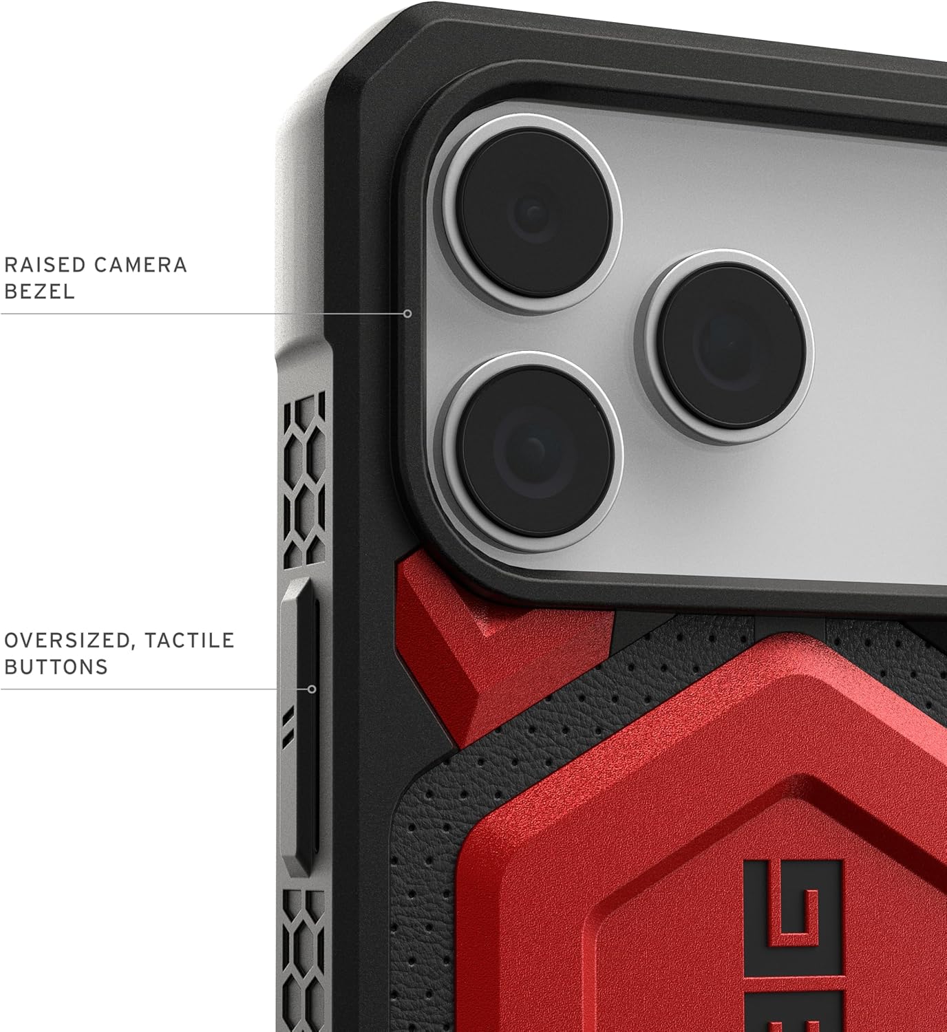 URBAN ARMOR GEAR UAG Designed for iPhone 17 Pro Max Case Monarch Pro - Compatible with MagSafe Military Grade Protective Cover, Crimson - Image 5