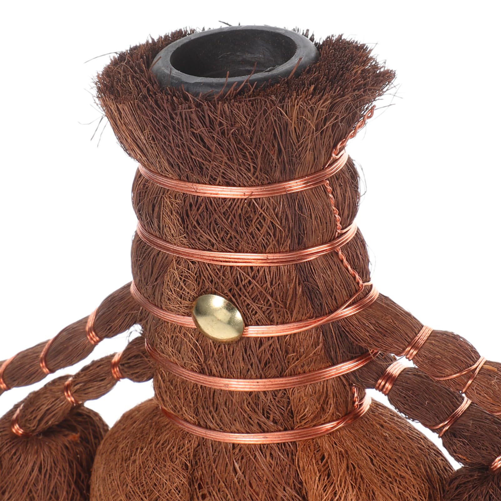 COLLBATH Cabezal de Escoba de Fibra de Palma Artesanal para Limpieza Exterior Resistente y Duradero Recambio para Escoba de Jardín y Patio para Barrer Superficies Duras