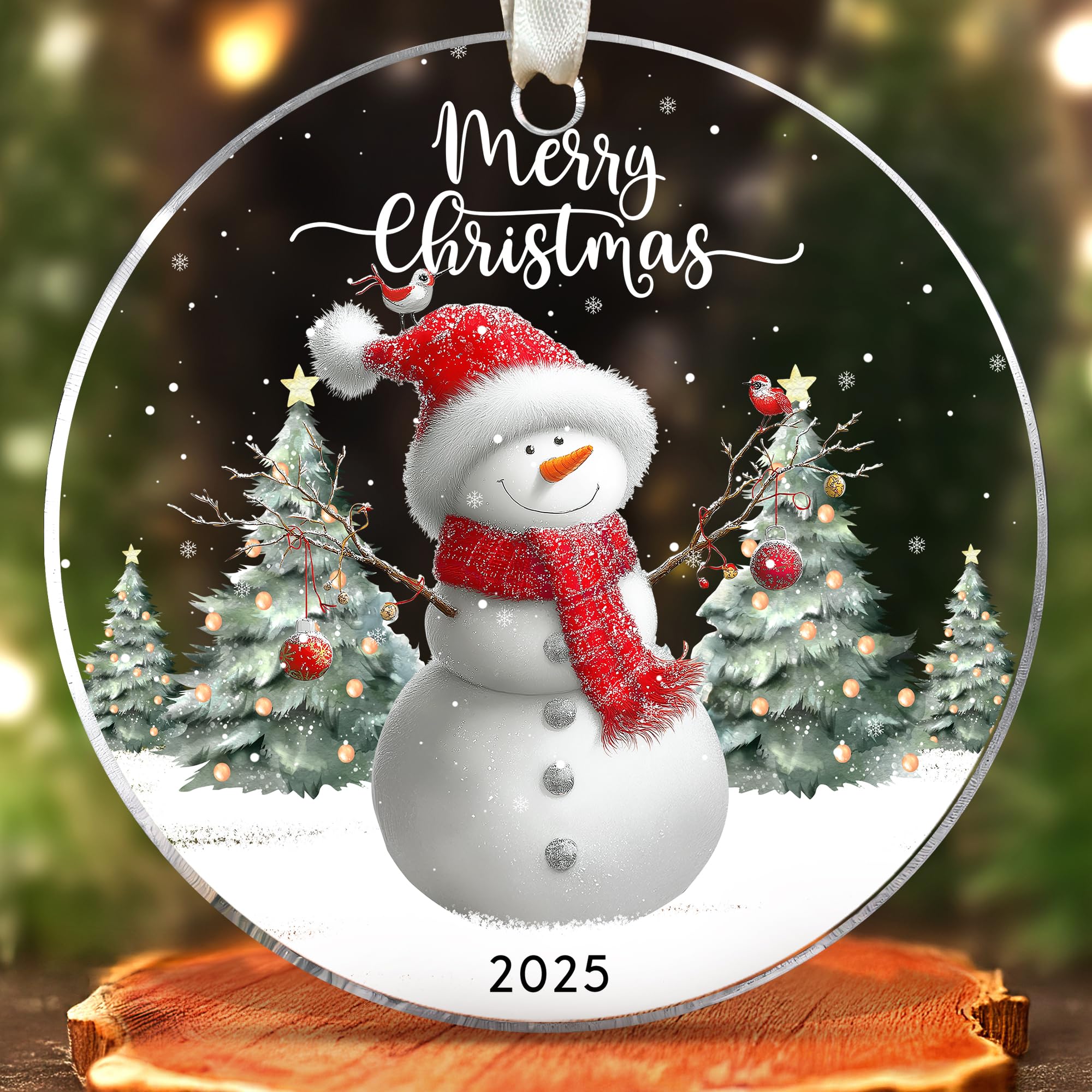 Bonhomme de neige de Noël HUNIGIFT pour la décoration festive de maison