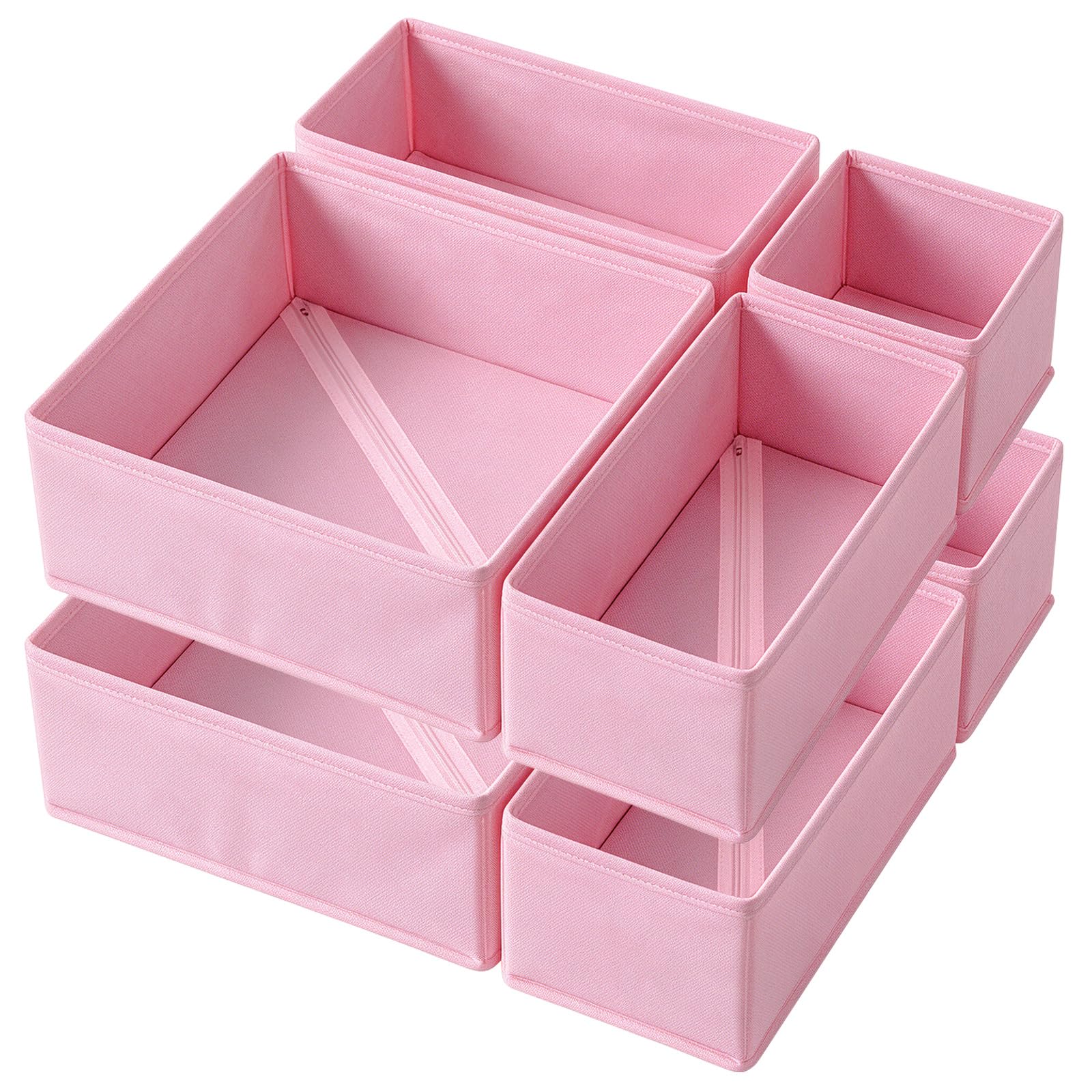 Niviy Drawer Organiser Set of 8, Foldable Fabric Storage Boxes
