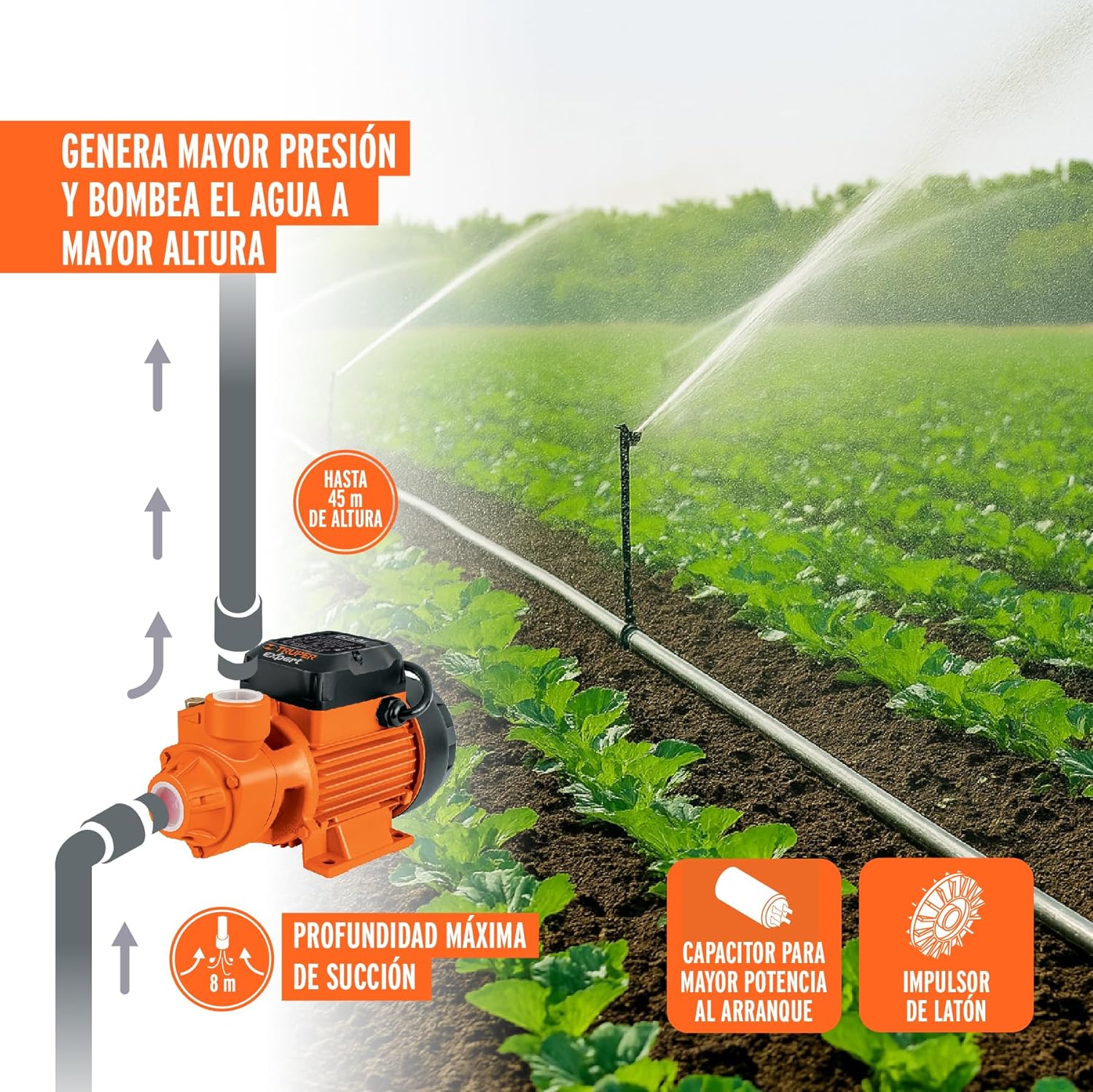 Truper 10068 / BOAP-1/2 - 1/2 HP Peripheral Impeller Water Pump