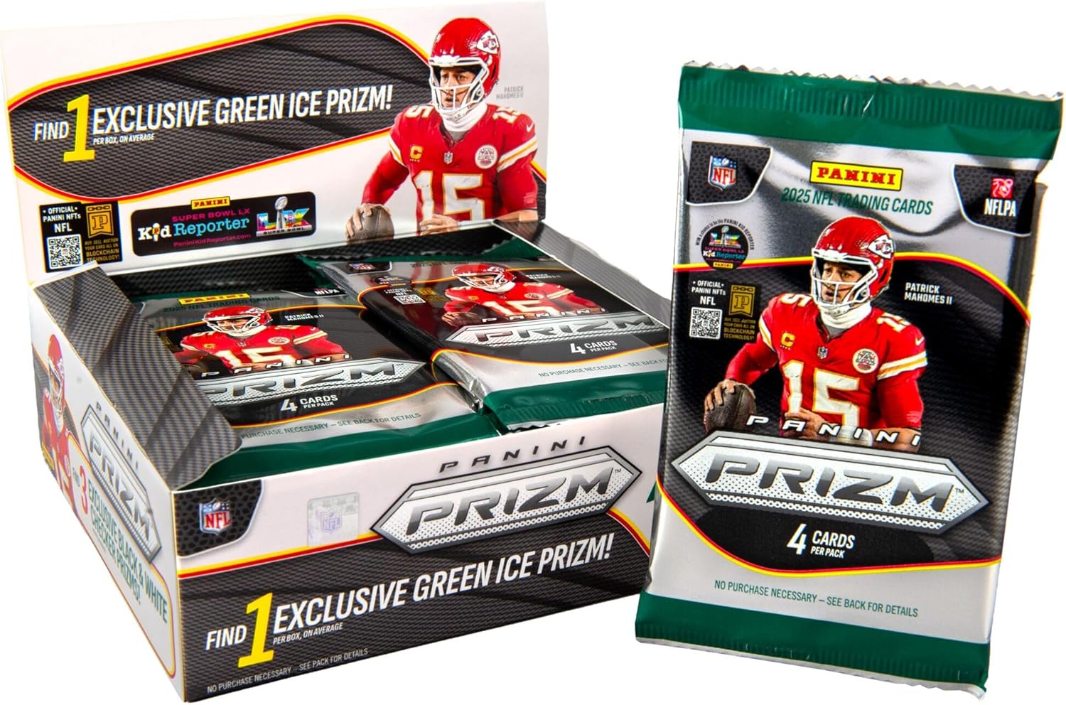 2025 Panini PRIZM Football Trading Cards Retail Box