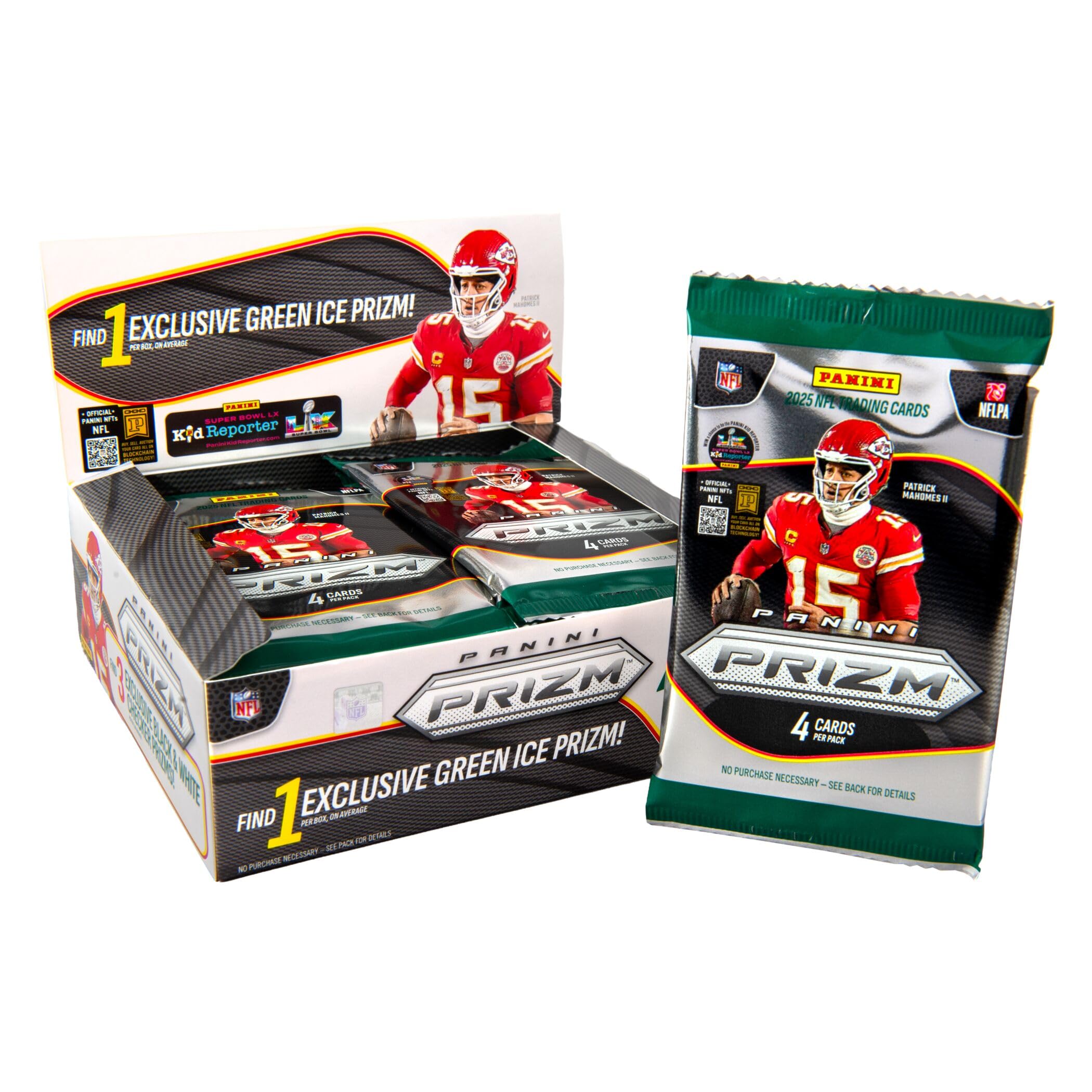 2025 Panini PRIZM Fußball-Sammelkarten Einzelhandelsbox