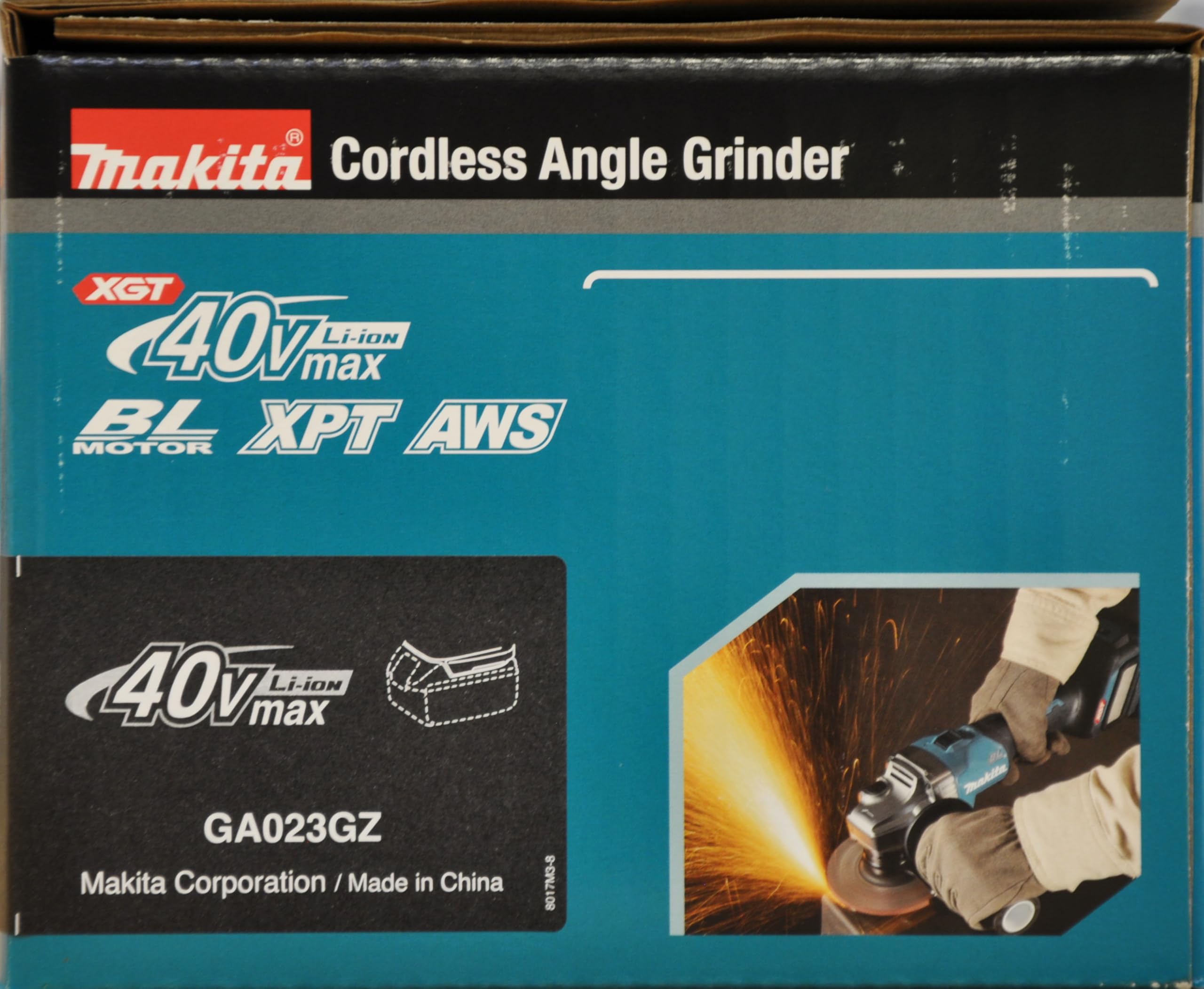Makita GA023GZ - Smerigliatrice angolare brushless, 40 V, 125MM