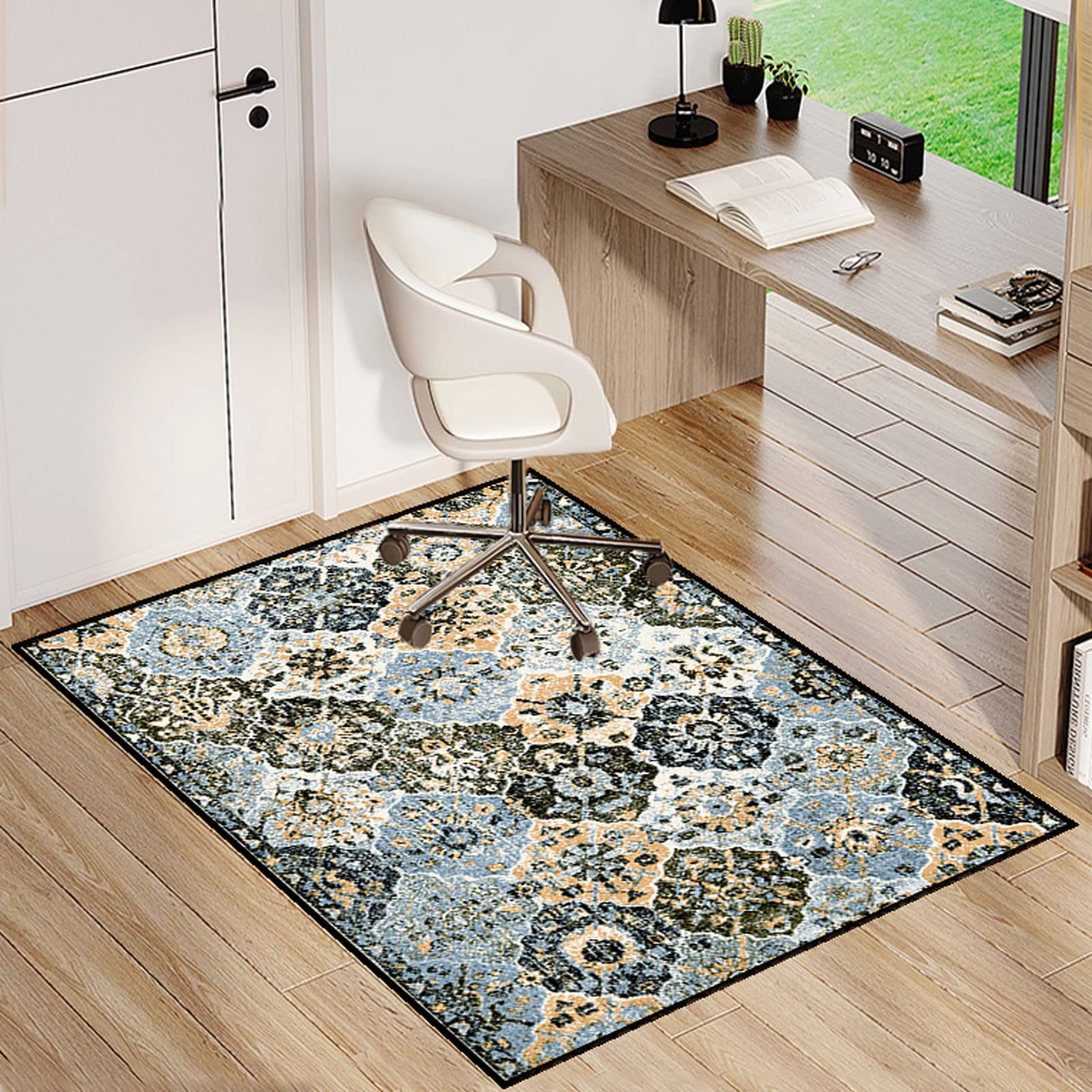 Single tree forest Chair Mat For Carpeted Floor For Office Chair Floor Mat Anti Slip Multi-Purpose Protector Chair Carpet For Home And Office — image 1