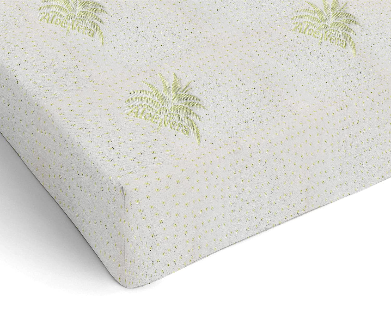 Banzaii Coprimaterasso Aloe Vera Matrimoniale 170/180 cm x 190/200 cm, Proteggi Materasso Anallergico Antiacaro e Traspirante, Elasticizzato con angoli 30 cm, Made in Italy