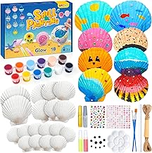 UPDOKIT Seashell Painting Kit for Kids Ages 4 5 6 7 8 9 10 11 12 Years Old Girls Boys Wind Chime Accessories