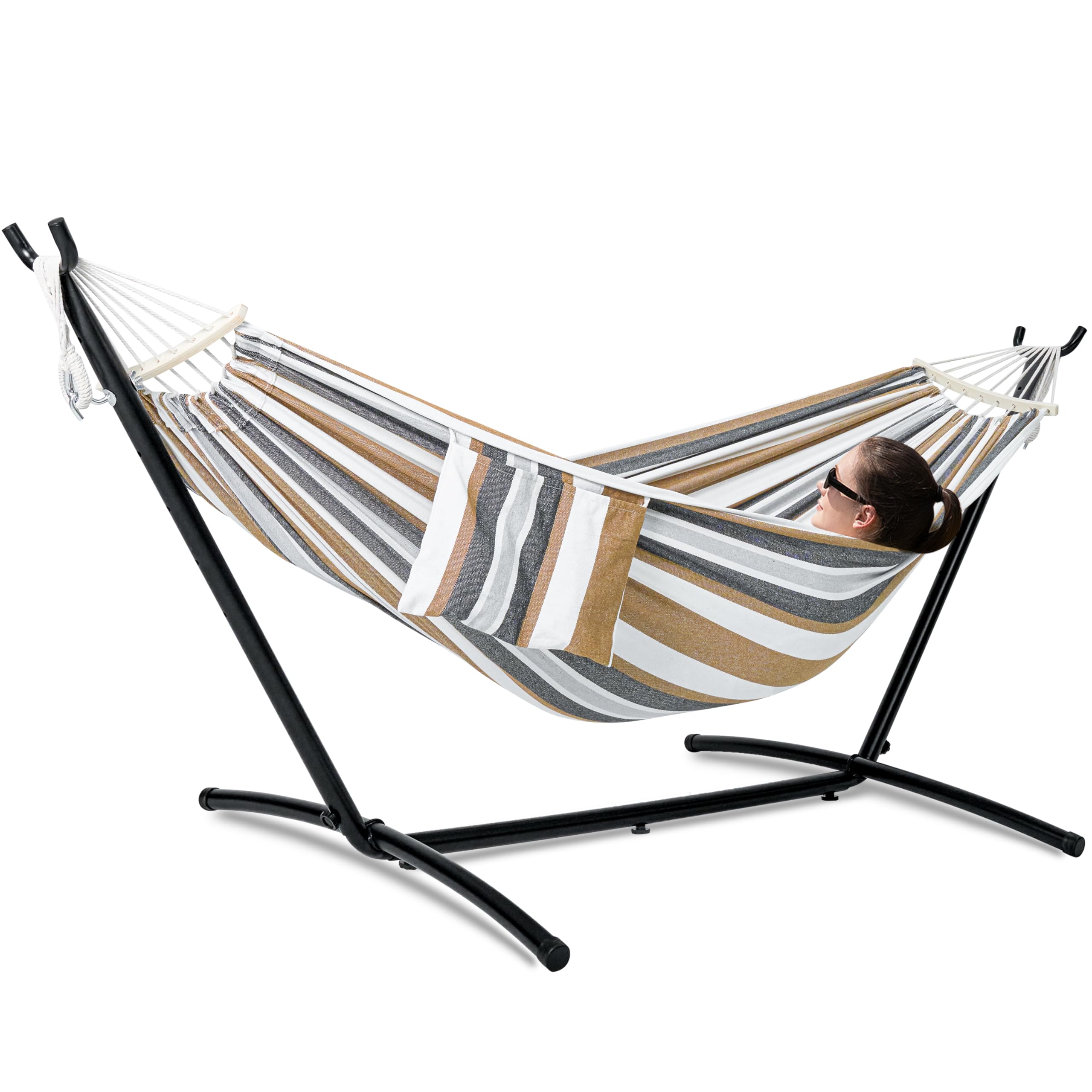 GAFETE Double Hammock with Stand