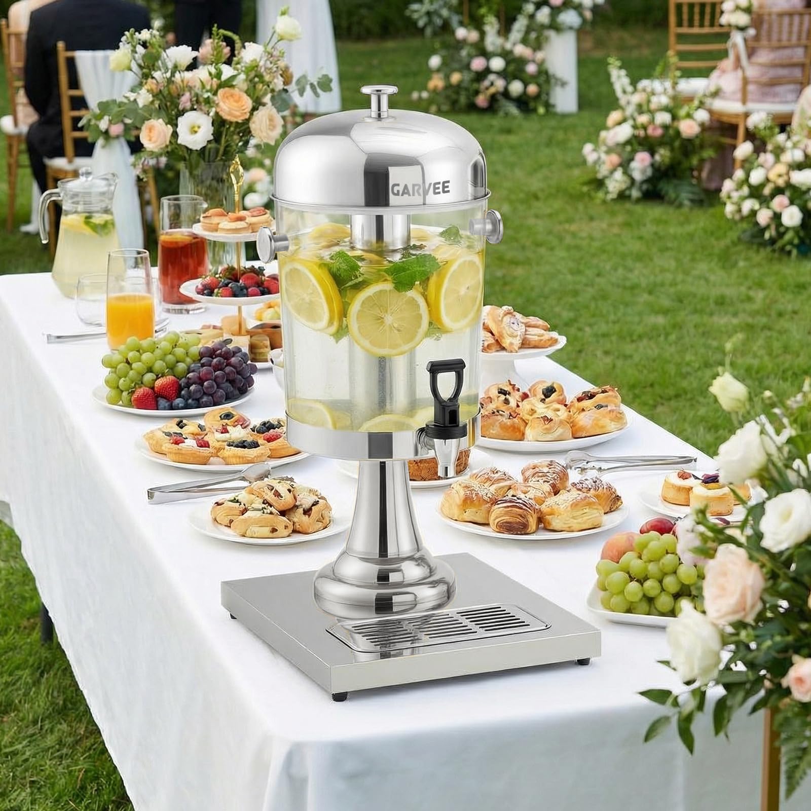 Garvee Dispenser Bevande Commerciale in Acciaio Inox Con Rubinetto