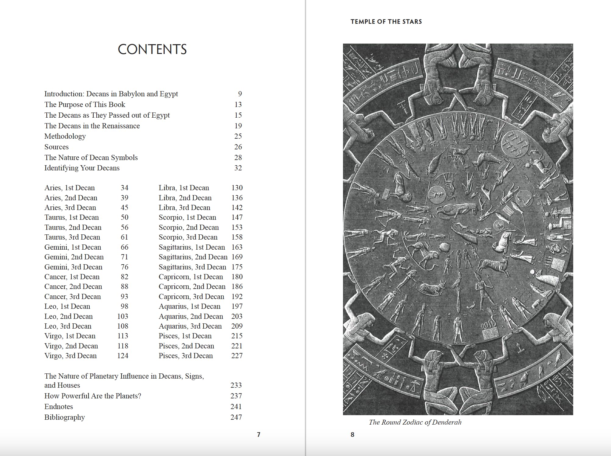 Temple of the Stars: The Astrological Decans