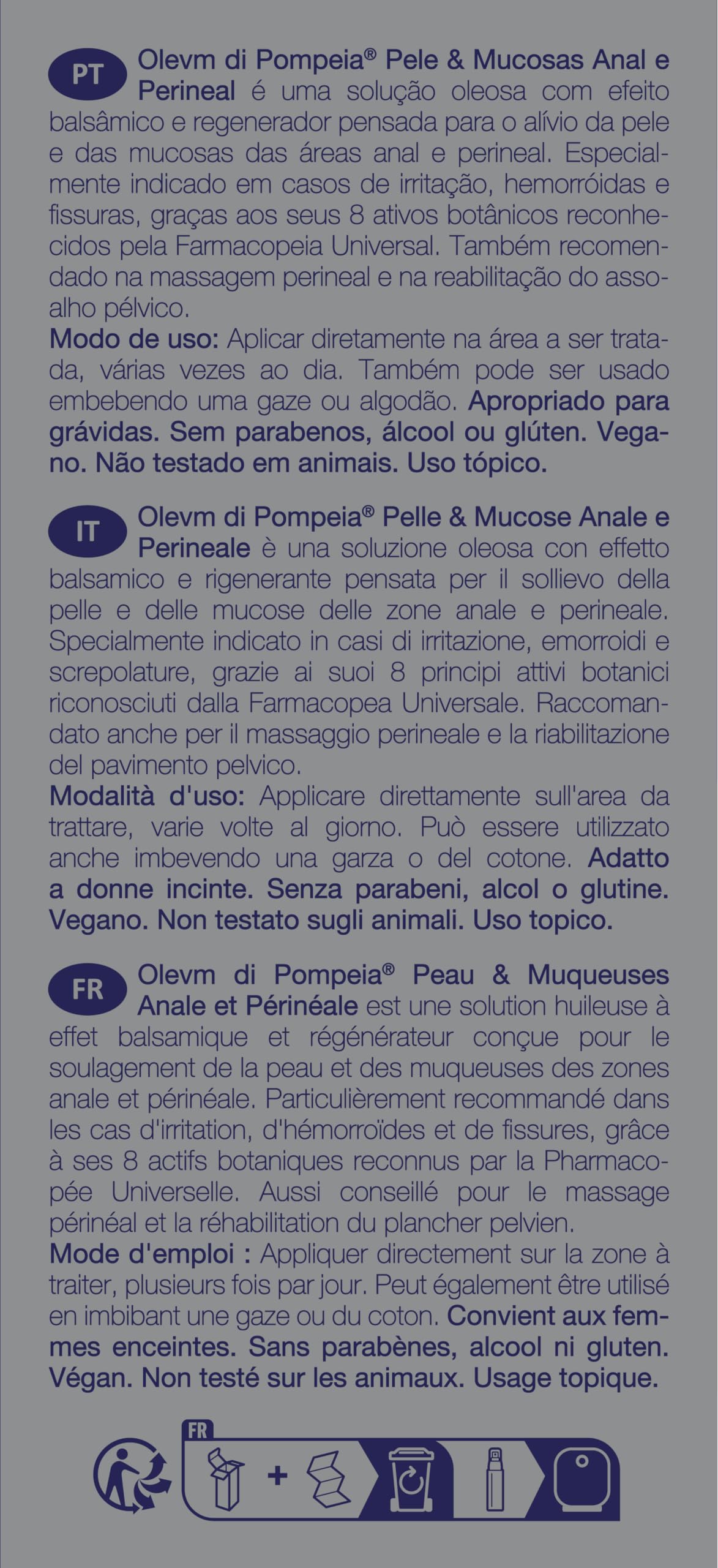 Olevm di Pompeia Piel y Mucosas Anal y Perineal 30ml
