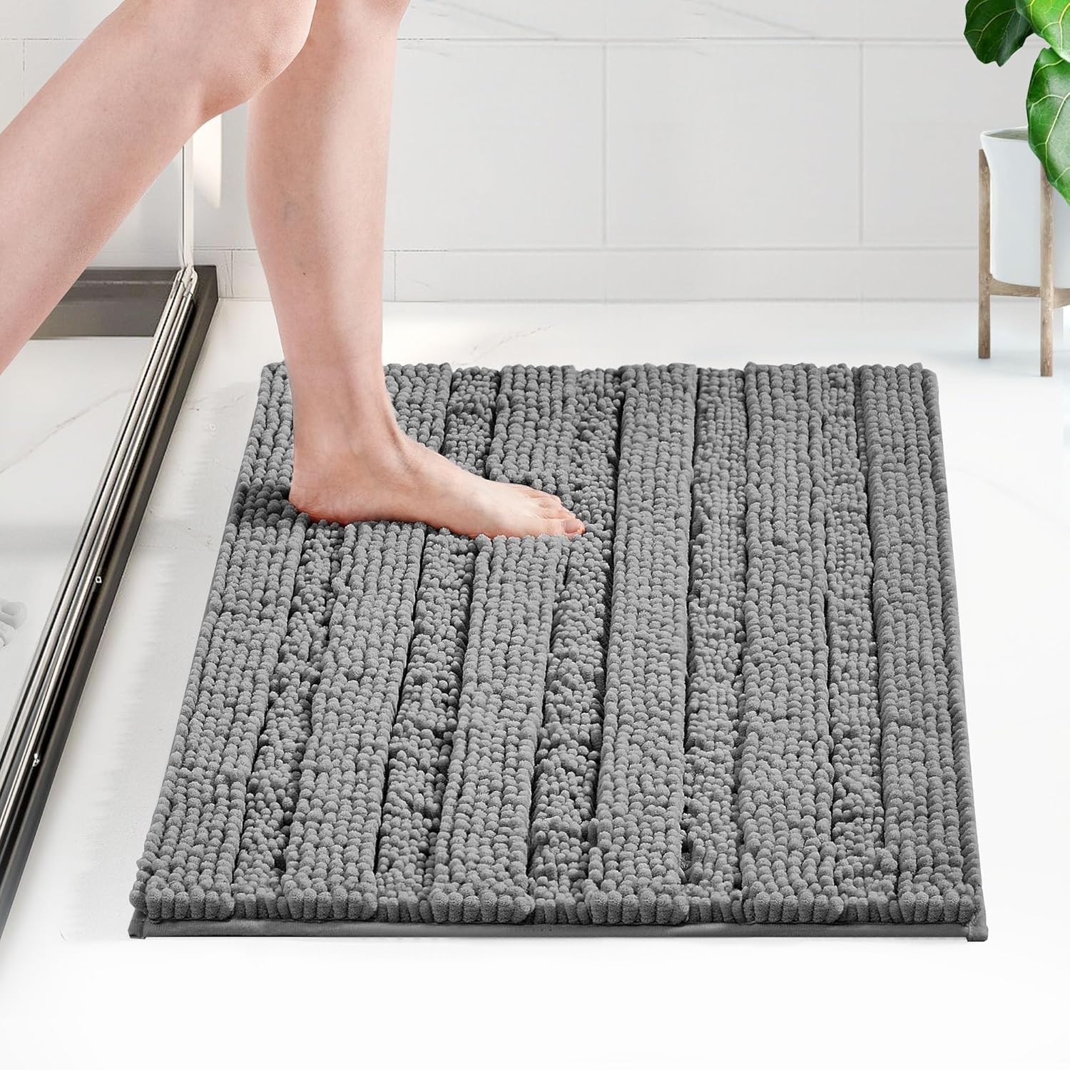 Buy Deconovo Grey Bathroom Rugs Small Bathroom Mat, Extra Soft Plush