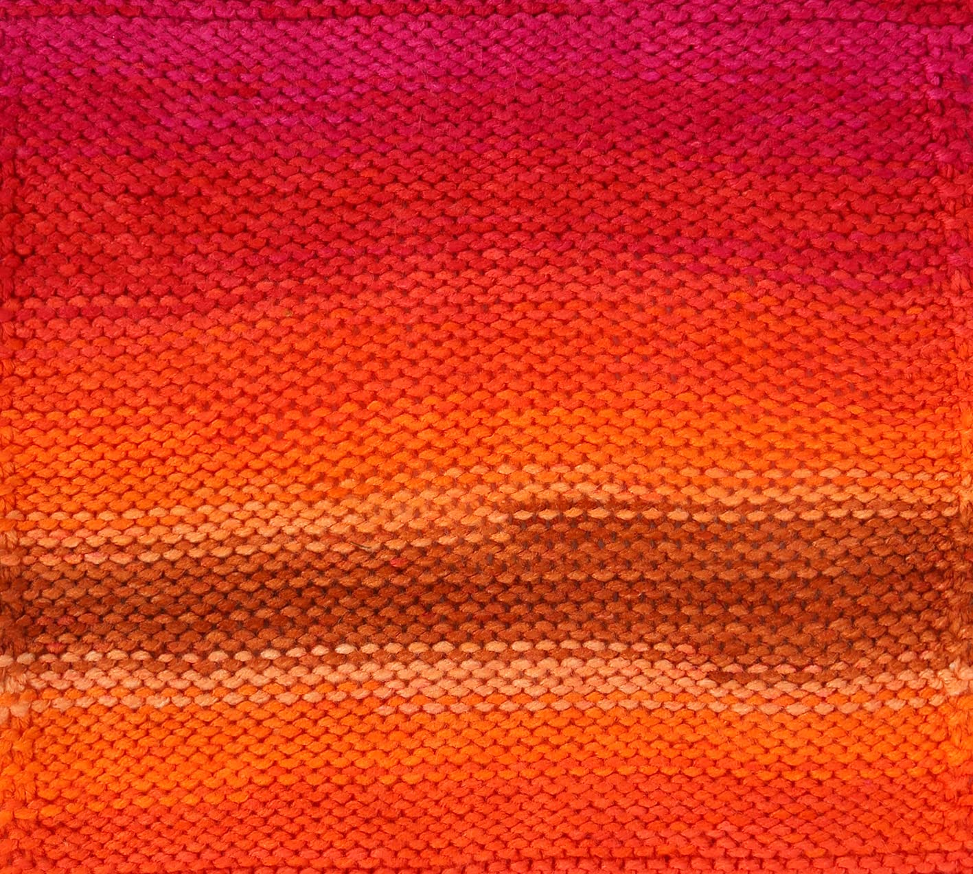 5 x 100 g Wollbiene Batik, 500 g Wool with Colour Gradient, Multicoloured Knitting Wool, Crochet Wool (1410 Red Orange) - Image 2