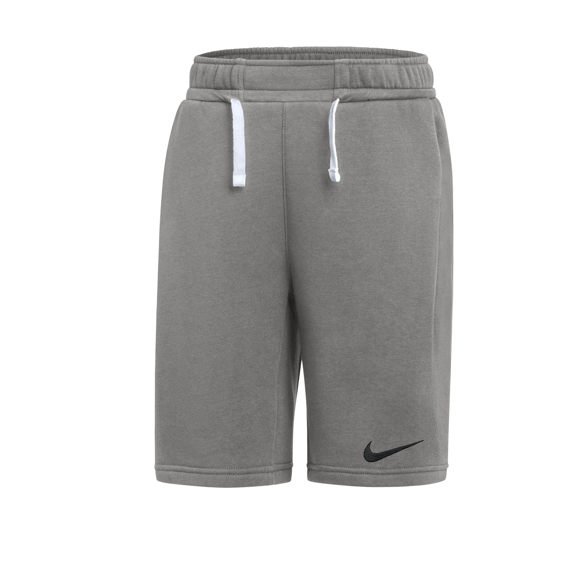 Nike Junior Park 26 Zip Pocket Fleece Shorts Grey