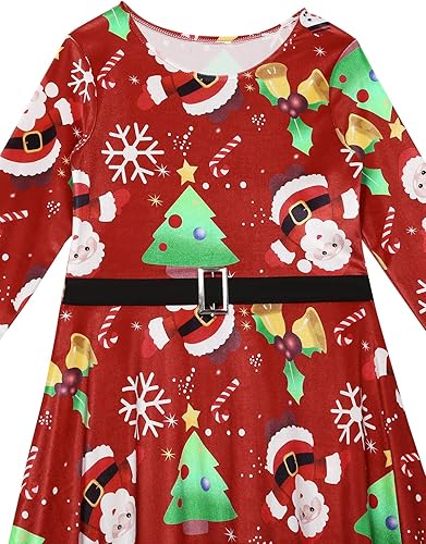 Miniatura 4 de YiZYiF Disfraz de Navidad de manga larga para mujer, de la señora Santa Claus, disfraz de Navidad