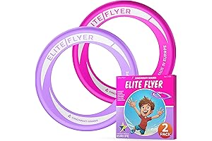 JANSKA 2-Pack Frisbee Rings: Brisk Outdoor Fun for Kids