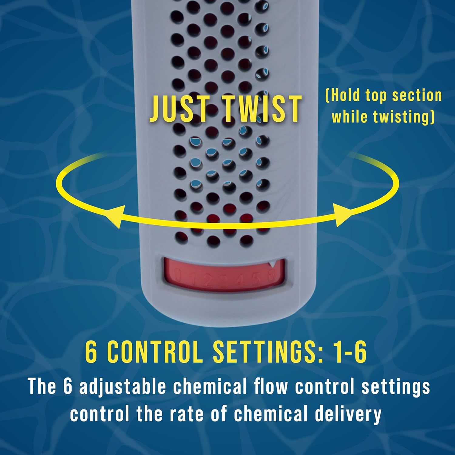 U.S. Pool Supply Duck Floating Spa, Hot Tub & Small Pool Chlorine and Bromine Dispenser - Holds 1" Tablets, 6 Flow Level Control Settings, Fun Yellow Animal Float Floater, Adjustable Balanced Delivery