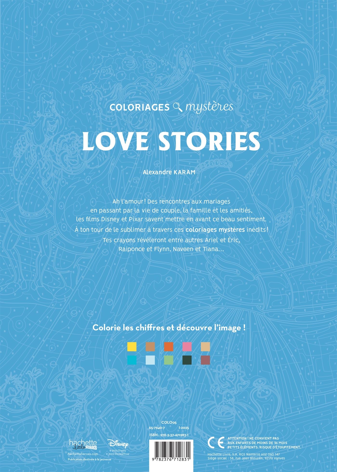 Love Stories: Coloriez les chiffres et découvrez l'image !