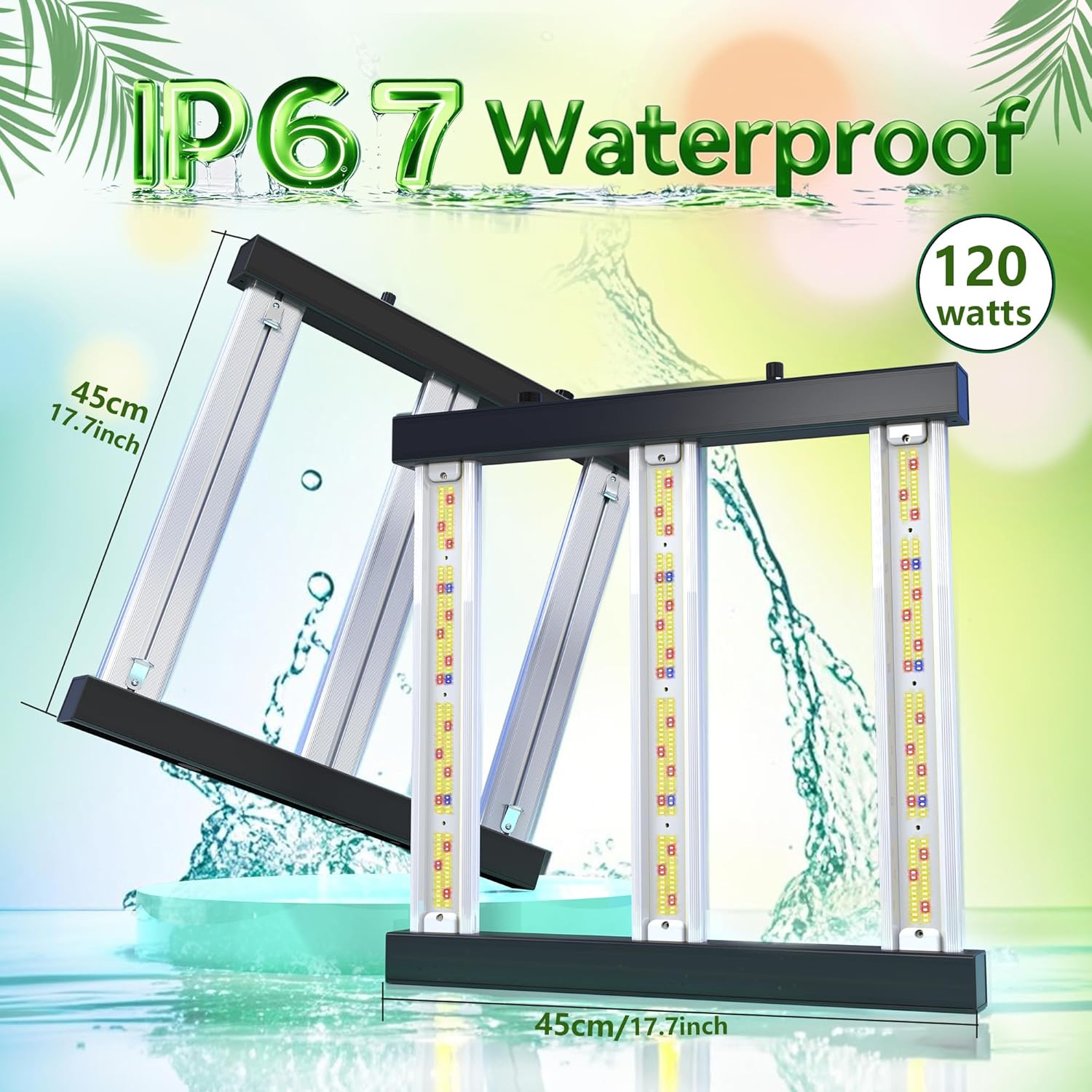 FARMLITE Grow Light Bars Full Spectrum Led Grow Lamps Grow Lights for Indoor Plants Dimmable Daisy Chain for Grow Lights