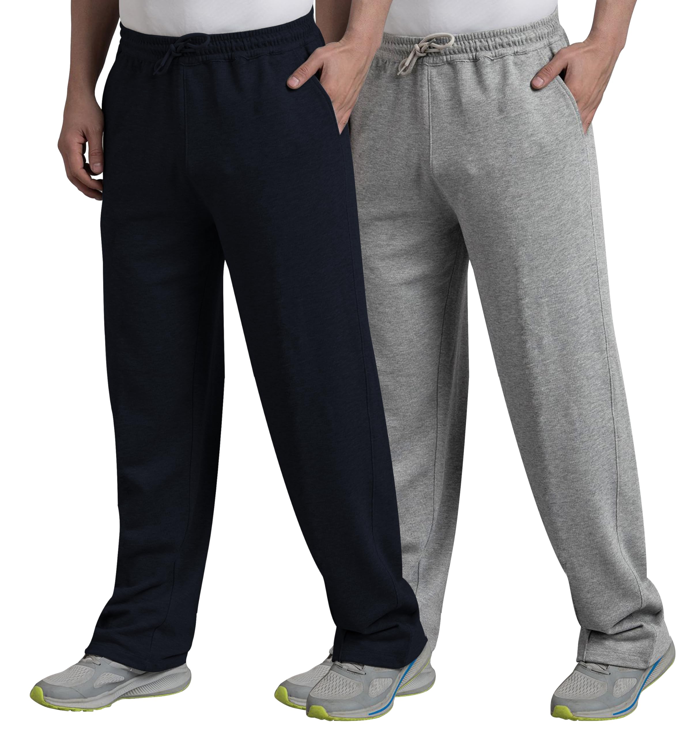 West Gate Clothing Plus Size Men's Regular Fit Trackpants | Men's Track Pant Combo Pack 2 | Men Stylish Trackpant | Solid | 2XL,3XL,4XL,5XL-picture-35