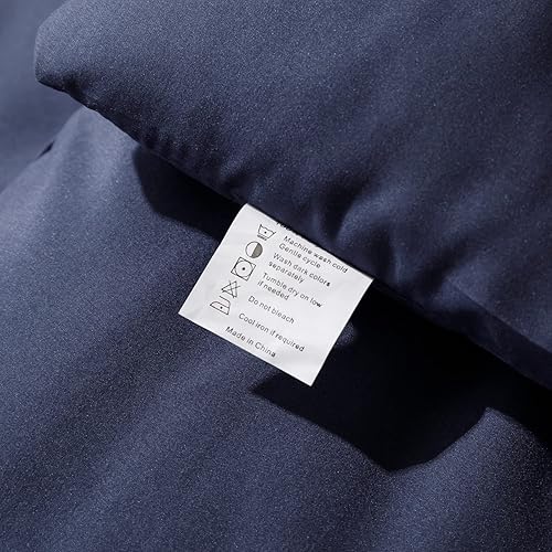 Miniatura 8 de ROSGONIA Juego de edredón tamaño California King, color azul marino, 3 piezas (1 edredón bohemio California King y 2 fundas de almohada) para todas