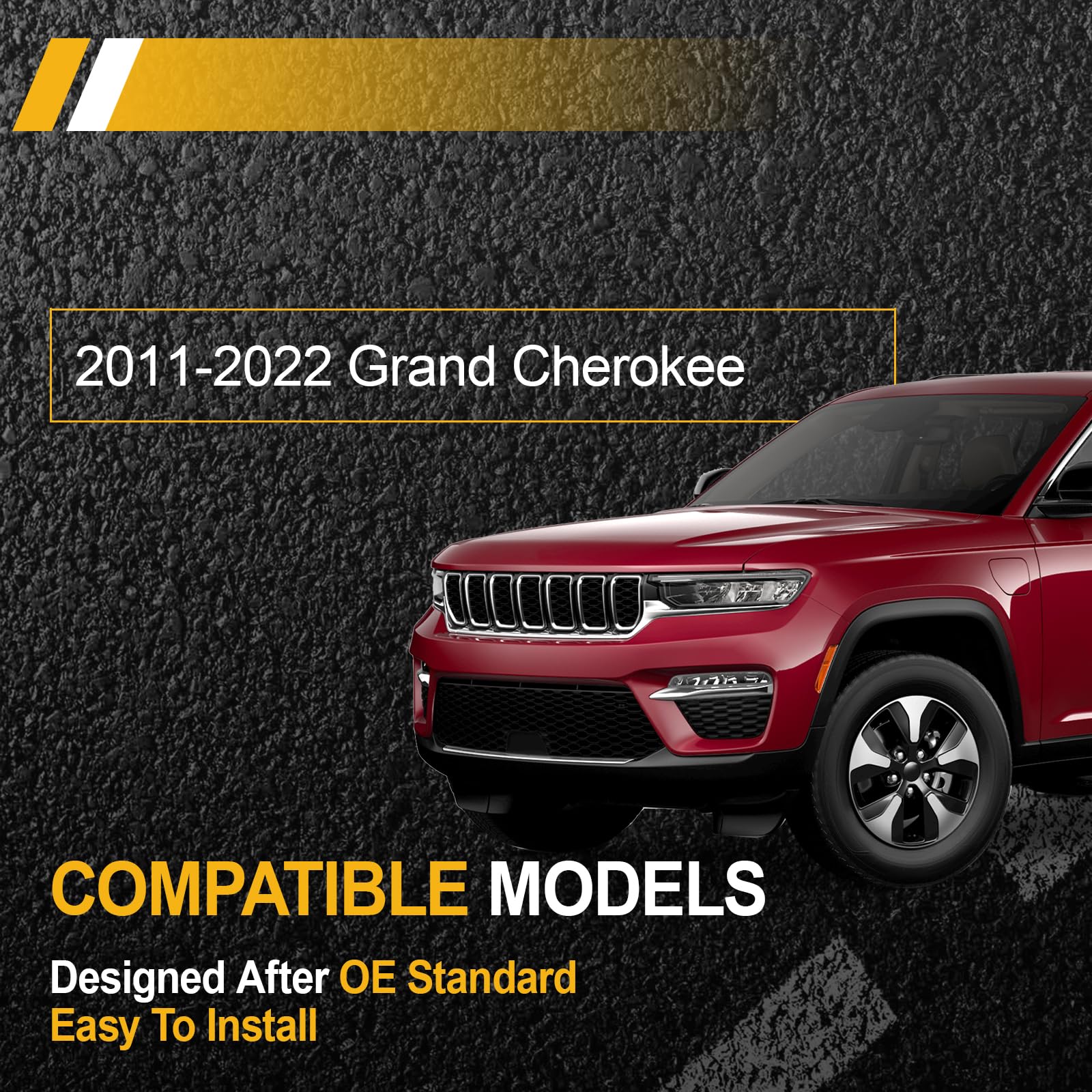 Striscia di modanatura del tetto compatibile con Grand Cherokee 2011-2022 numero di parte 55079290AD (destra)