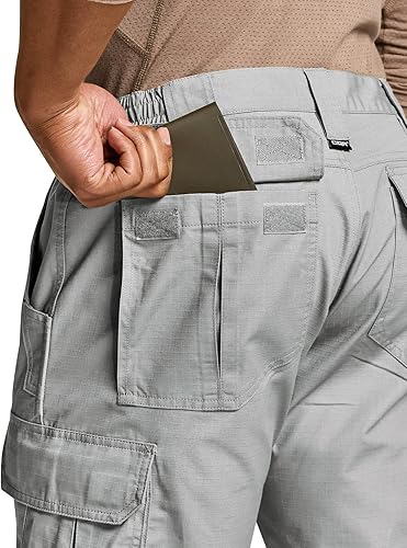 Miniatura 3 de CQR Pantalones tácticos para hombre, resistentes al agua, pantalones cargo Ripstop, ligeros EDC trabajo, senderismo, ropa para exteriores