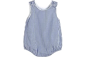 Baby & Toddler Boys Seersucker Gingham One Piece Bubble Romper