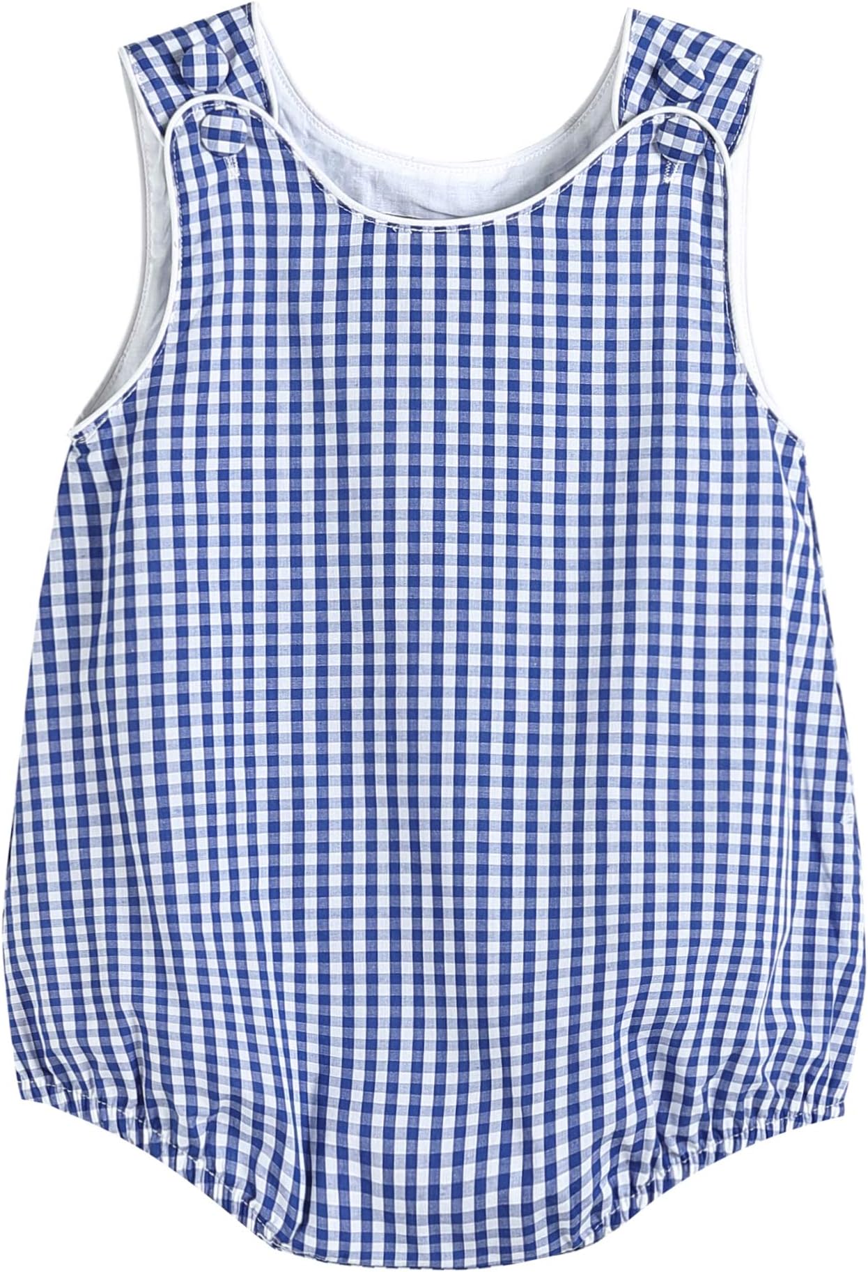 Baby & Toddler Boys and Girls Seersucker or Gingham One-Piece Bubble Romper Cotton Summer Outfit with Snaps Wear